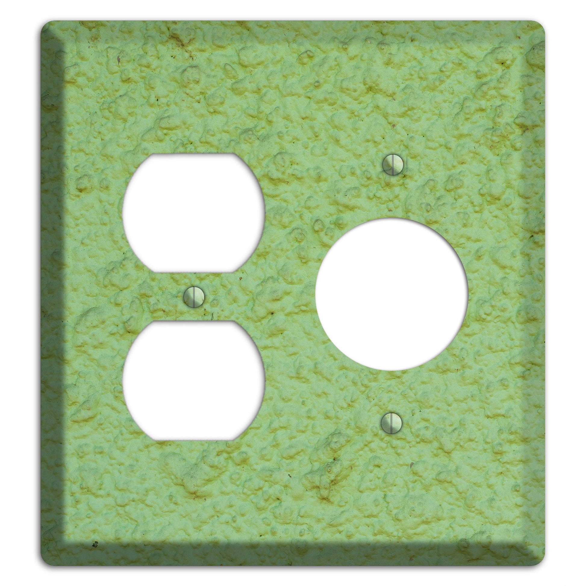Green Concrete Duplex / Receptacle Wallplate