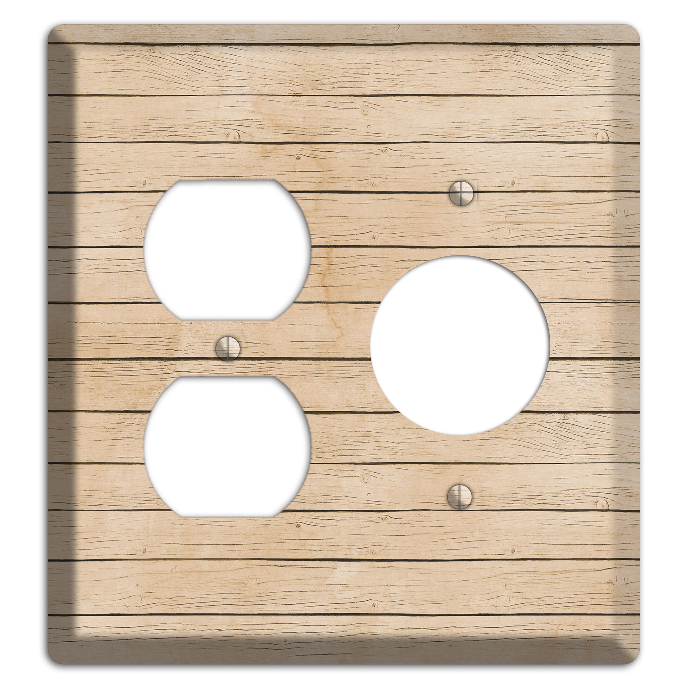 Akaroa Neutral Texture Duplex / Receptacle Wallplate