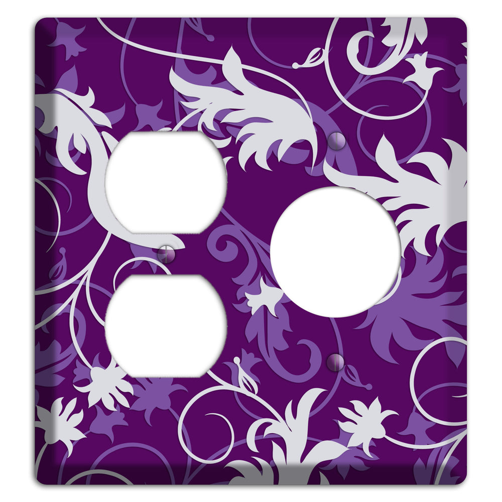 Purple Victorian Duplex / Receptacle Wallplate