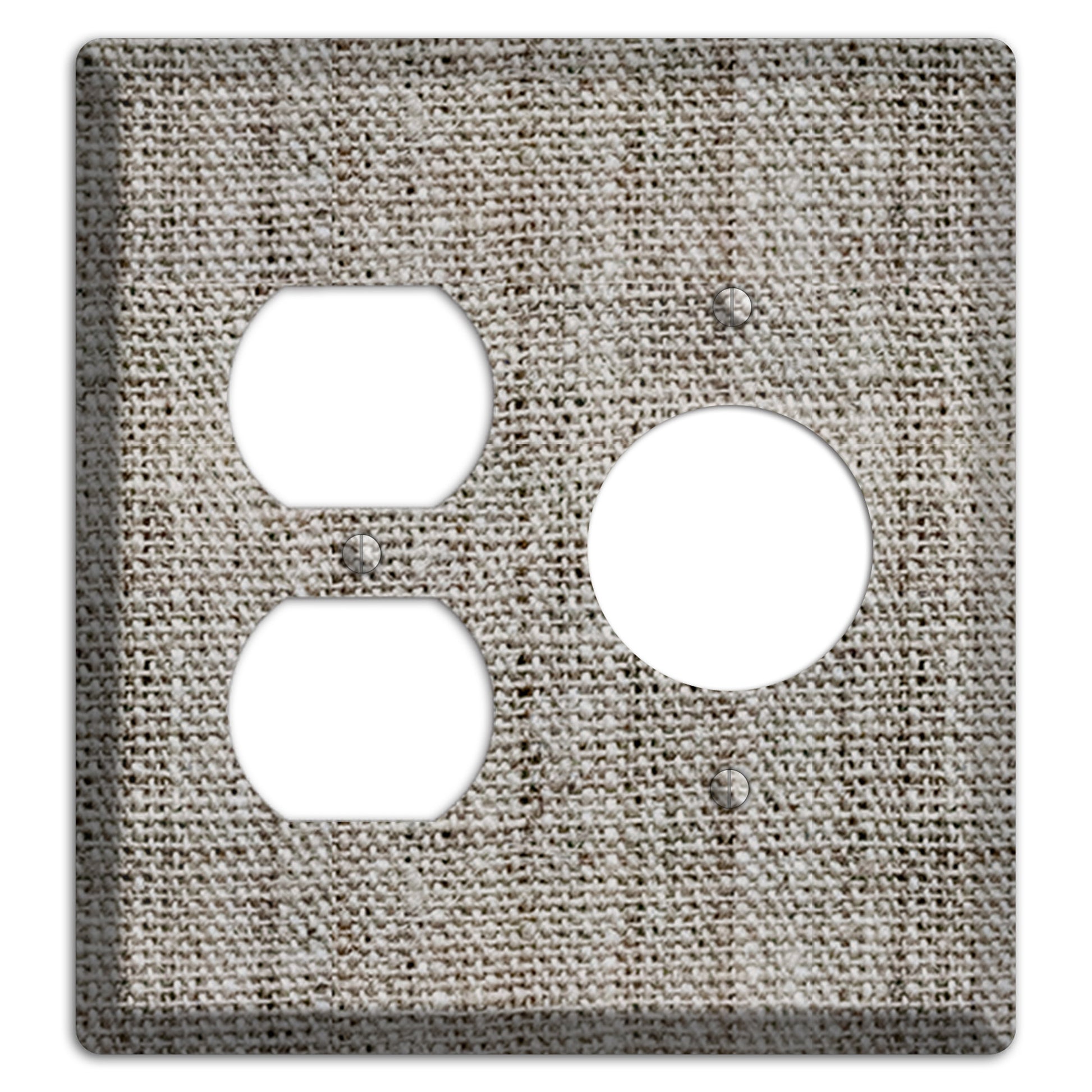 Zorba Burlap Duplex / Receptacle Wallplate