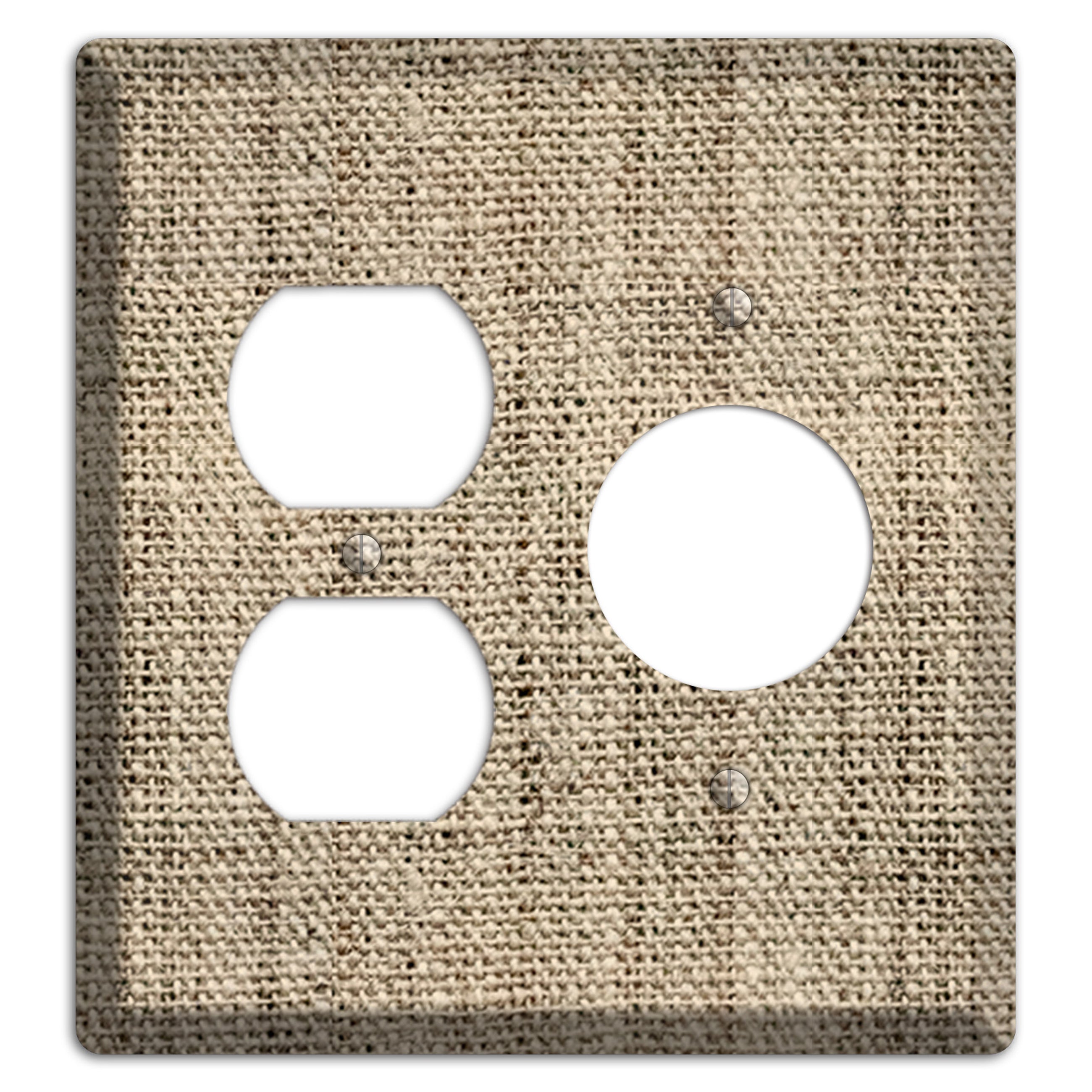 Hillary Burlap Duplex / Receptacle Wallplate