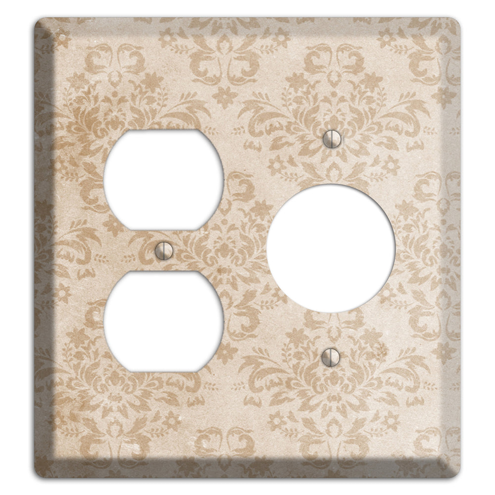 Bizarre Neutral Texture Duplex / Receptacle Wallplate