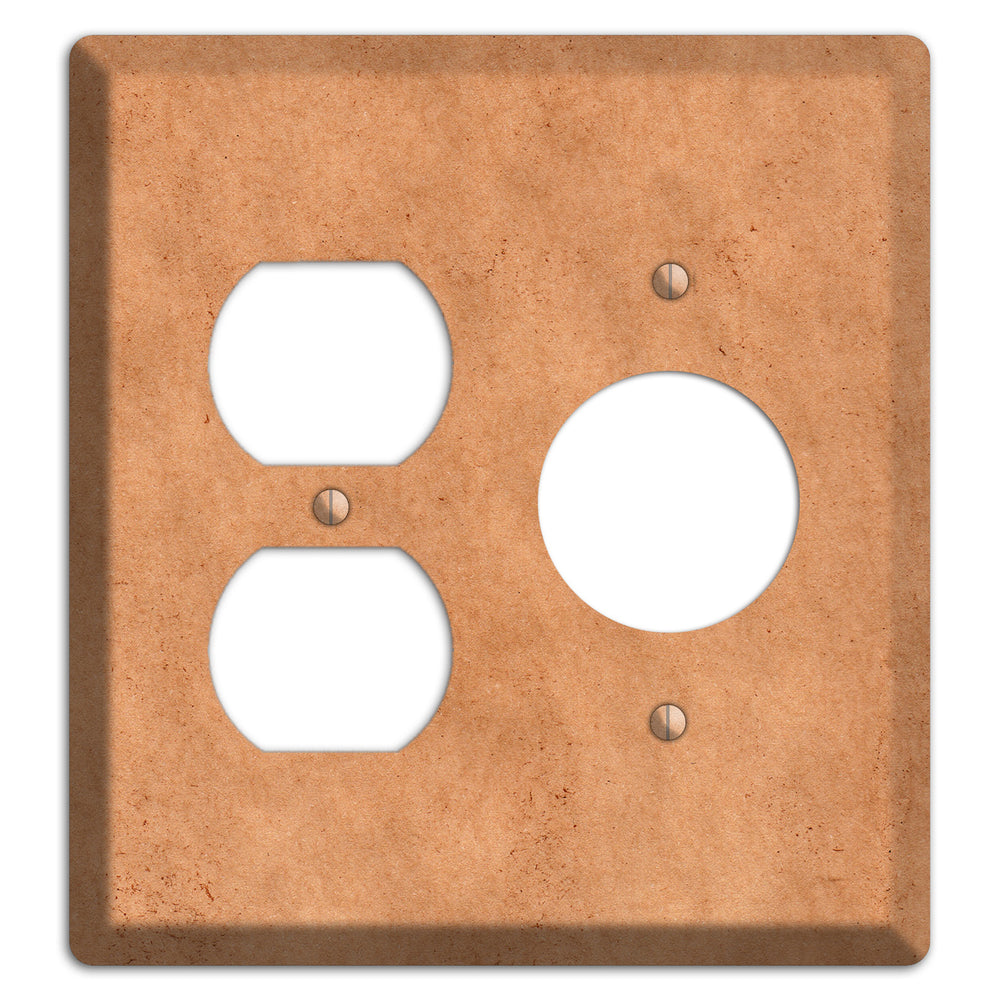 Aged Paper 7 Duplex / Receptacle Wallplate