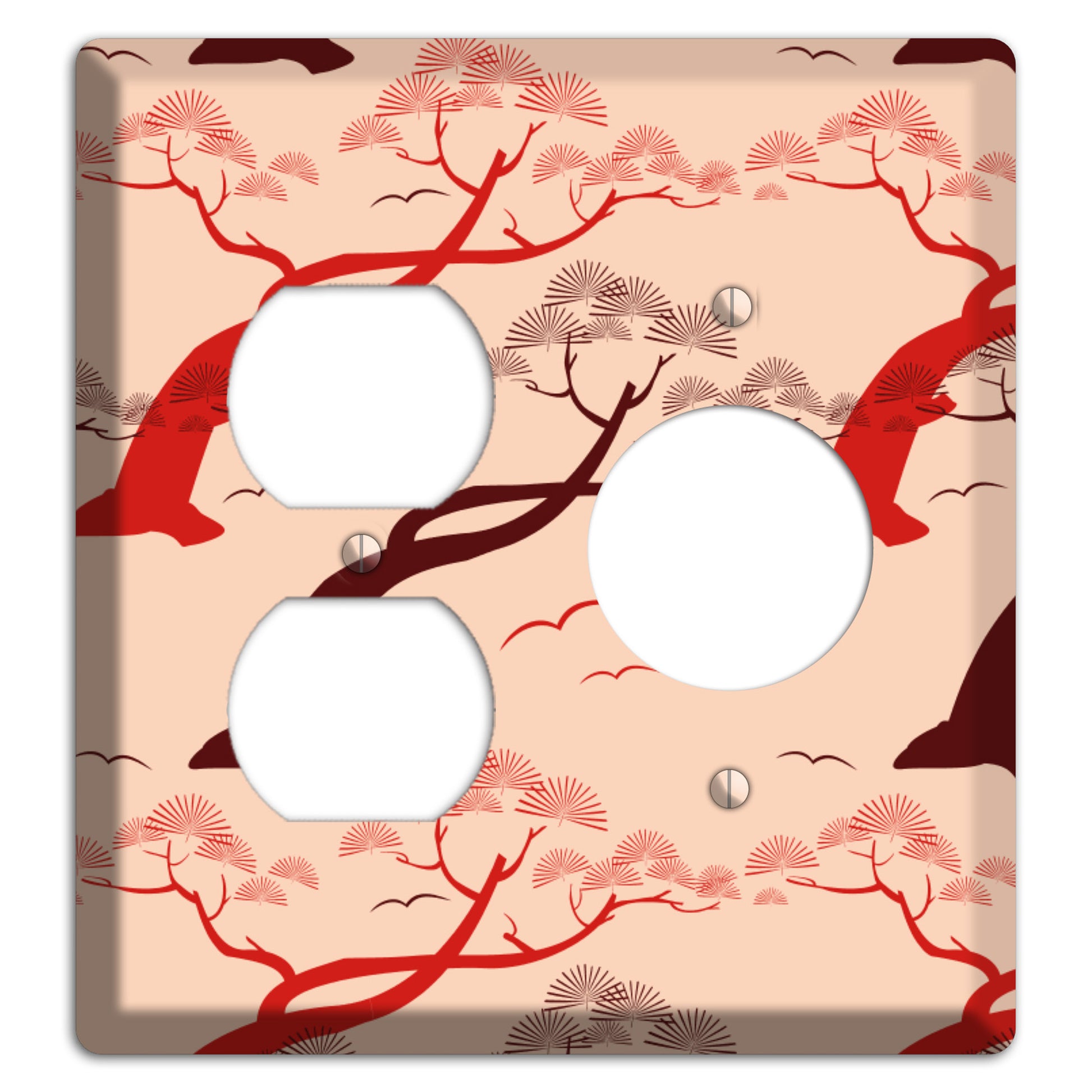 Asian Trees Duplex / Receptacle Wallplate