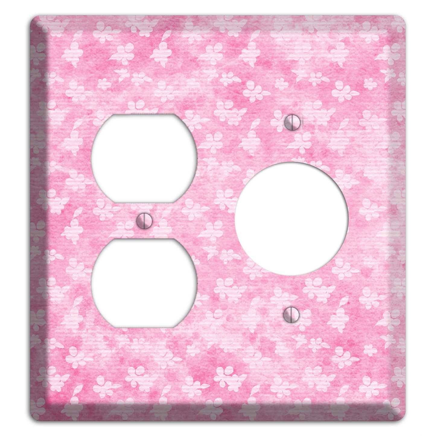 Cupid Pink Texture Duplex / Receptacle Wallplate