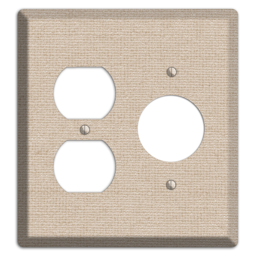 Vanilla Neutral Texture Duplex / Receptacle Wallplate