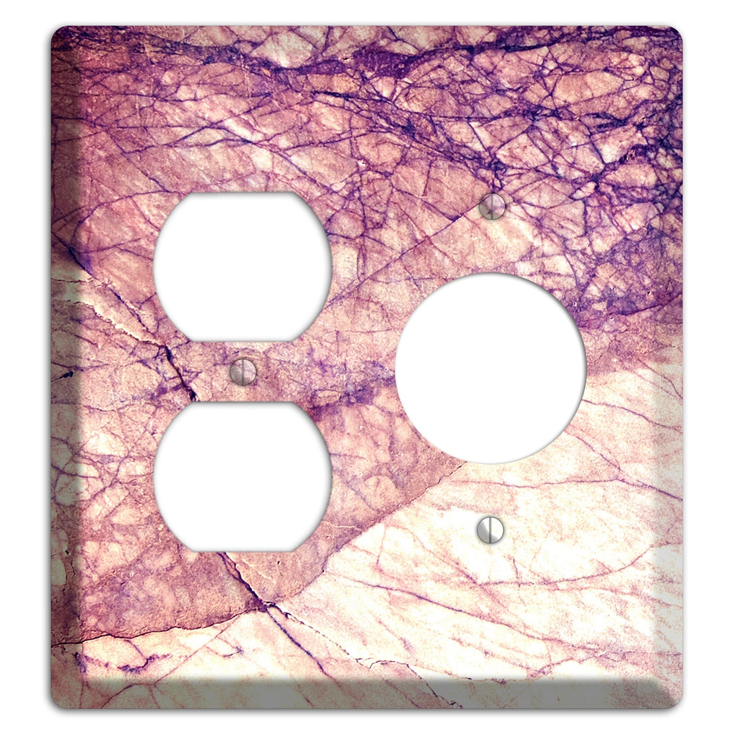 Cavern Pink Marble Duplex / Receptacle Wallplate