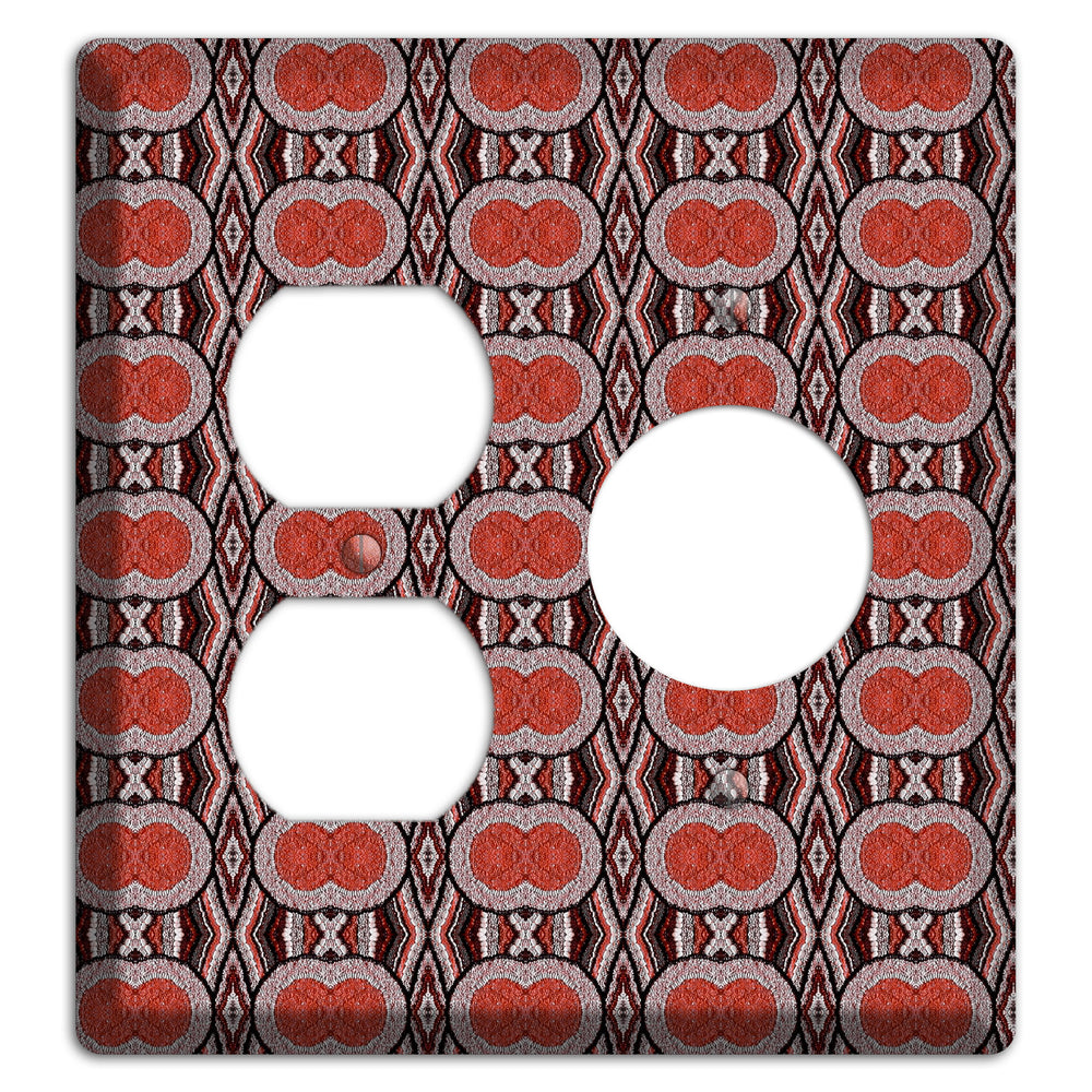 Red Tapestry Duplex / Receptacle Wallplate