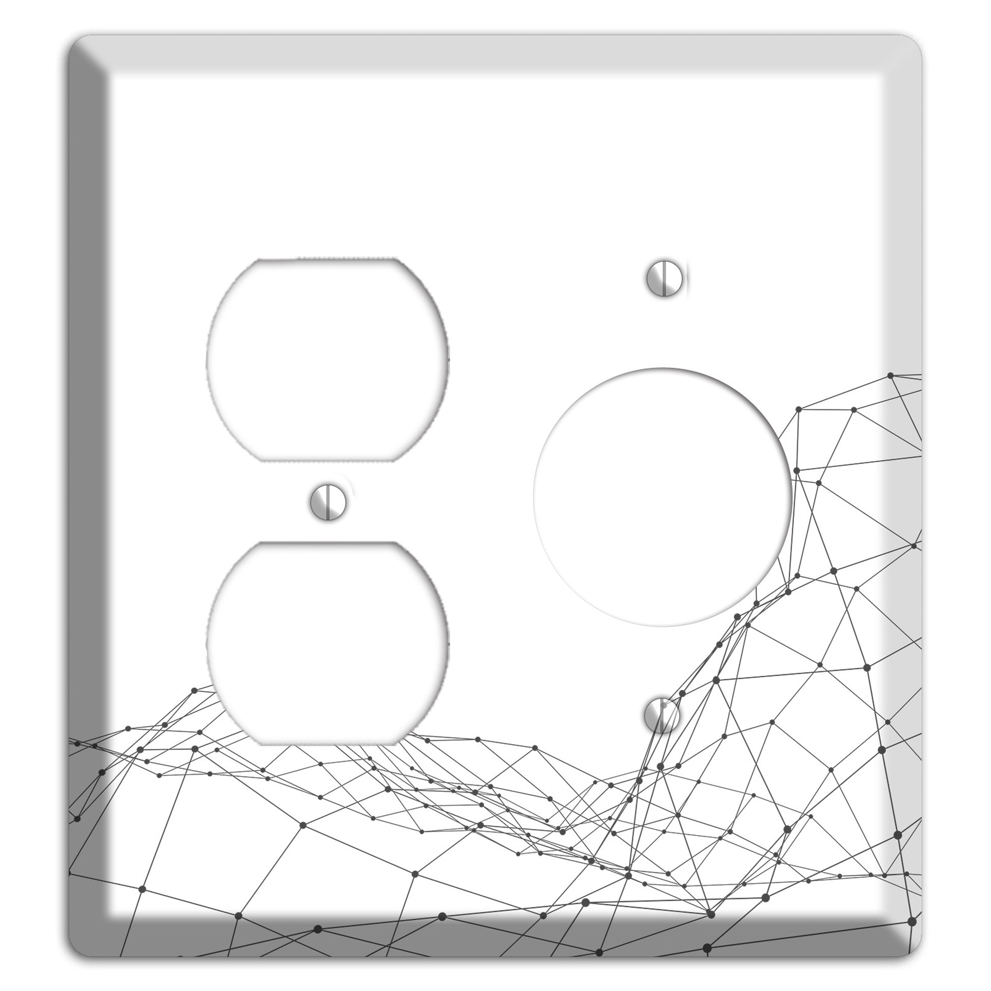 Linear H Duplex / Receptacle Wallplate
