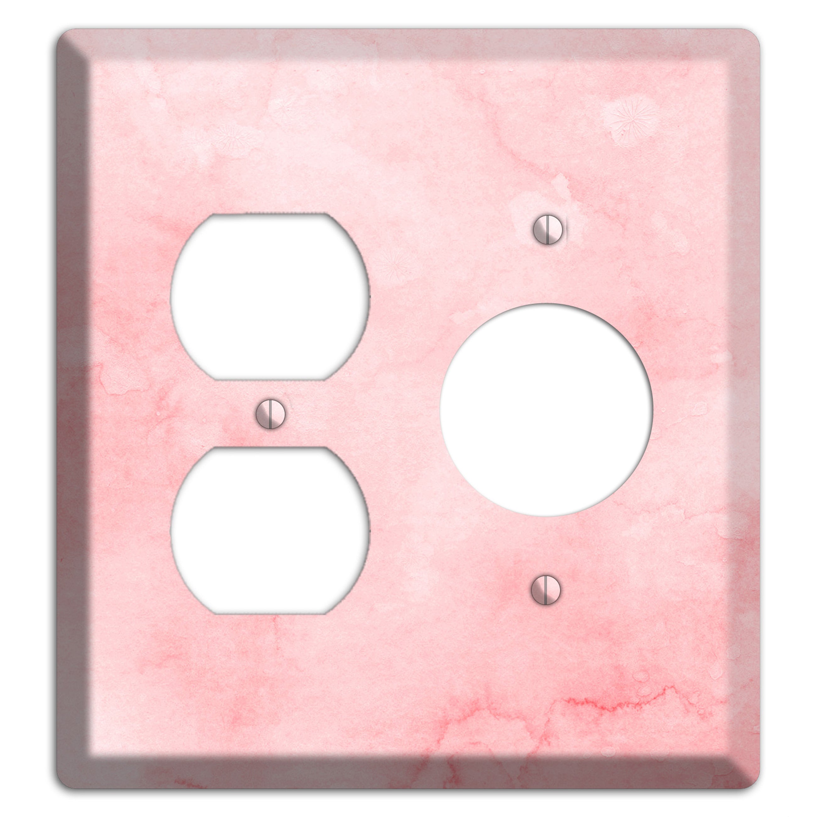 Mandys Pink Soft Coral Duplex / Receptacle Wallplate