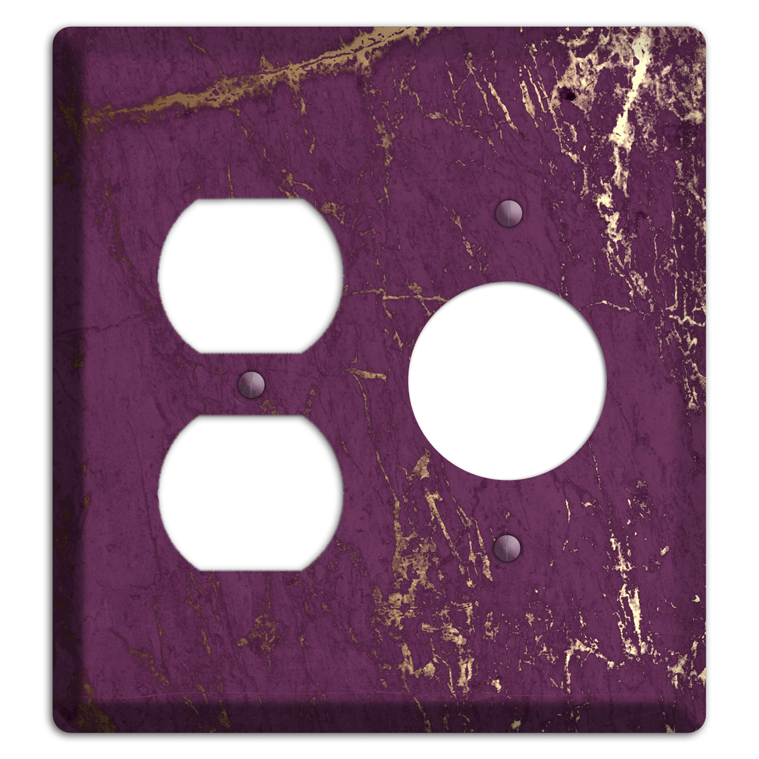 Finn Marble Duplex / Receptacle Wallplate