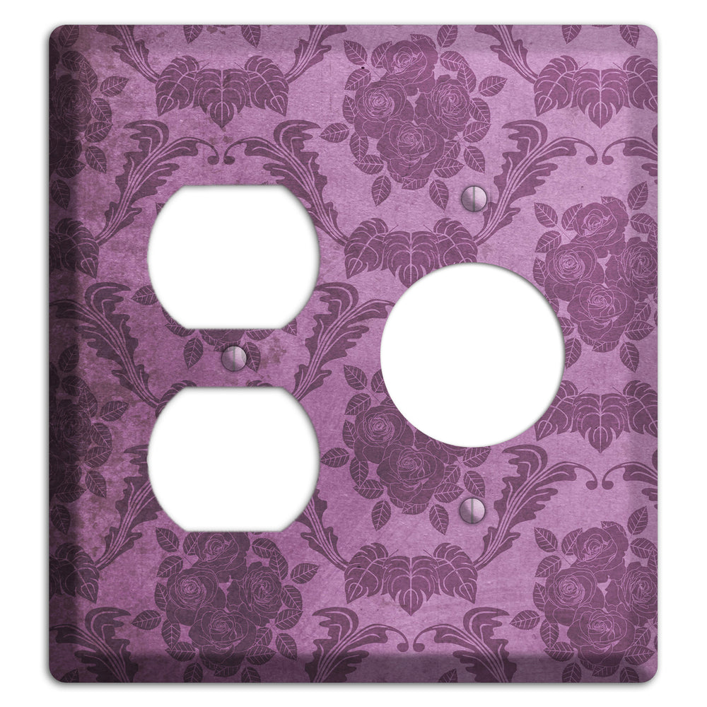 Bouquet Vintage Rose Damask Duplex / Receptacle Wallplate