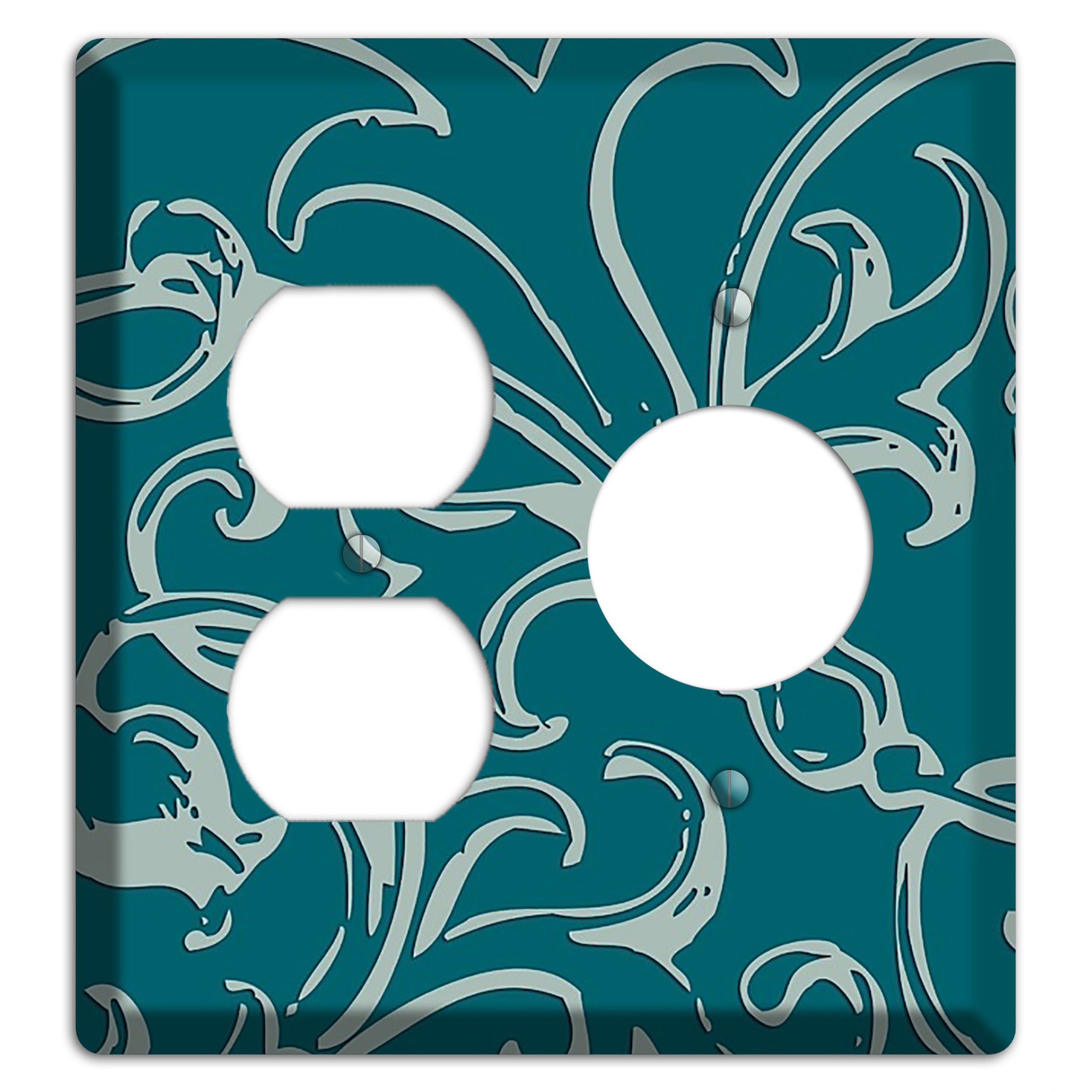 Victorian Teal Duplex / Receptacle Wallplate
