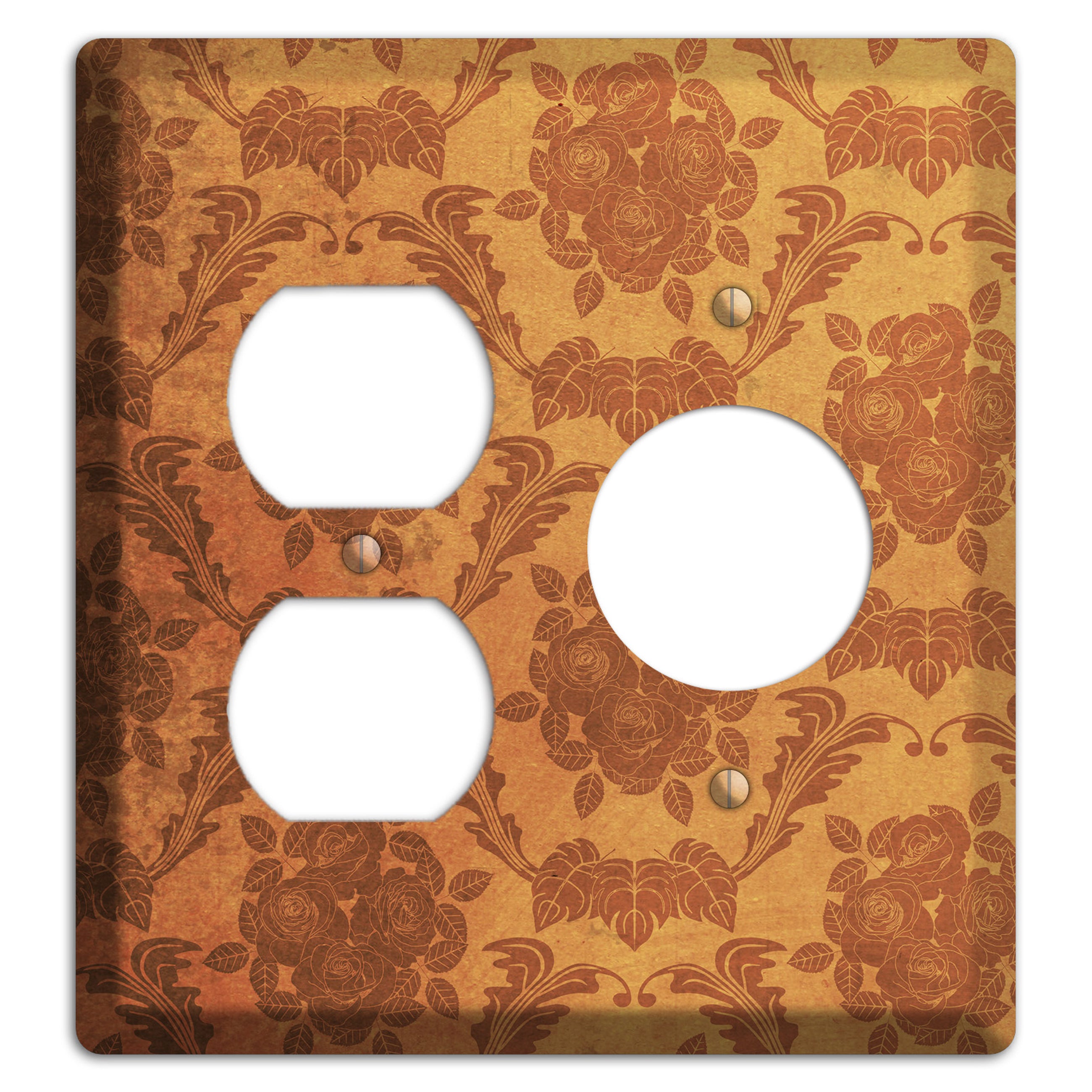 Cape Pallisar Vintage Rose Damask Duplex / Receptacle Wallplate