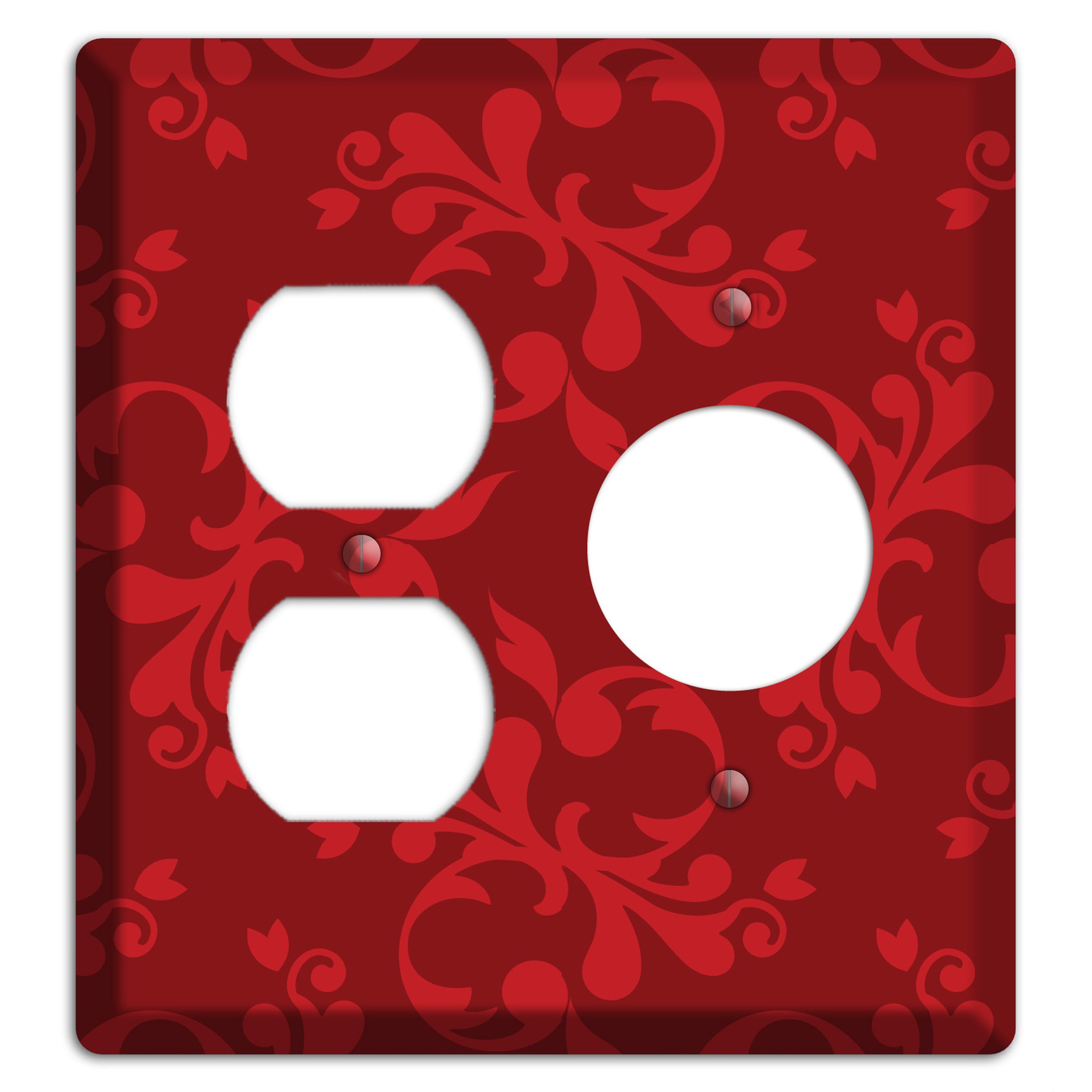Red Victorian Toile Duplex / Receptacle Wallplate