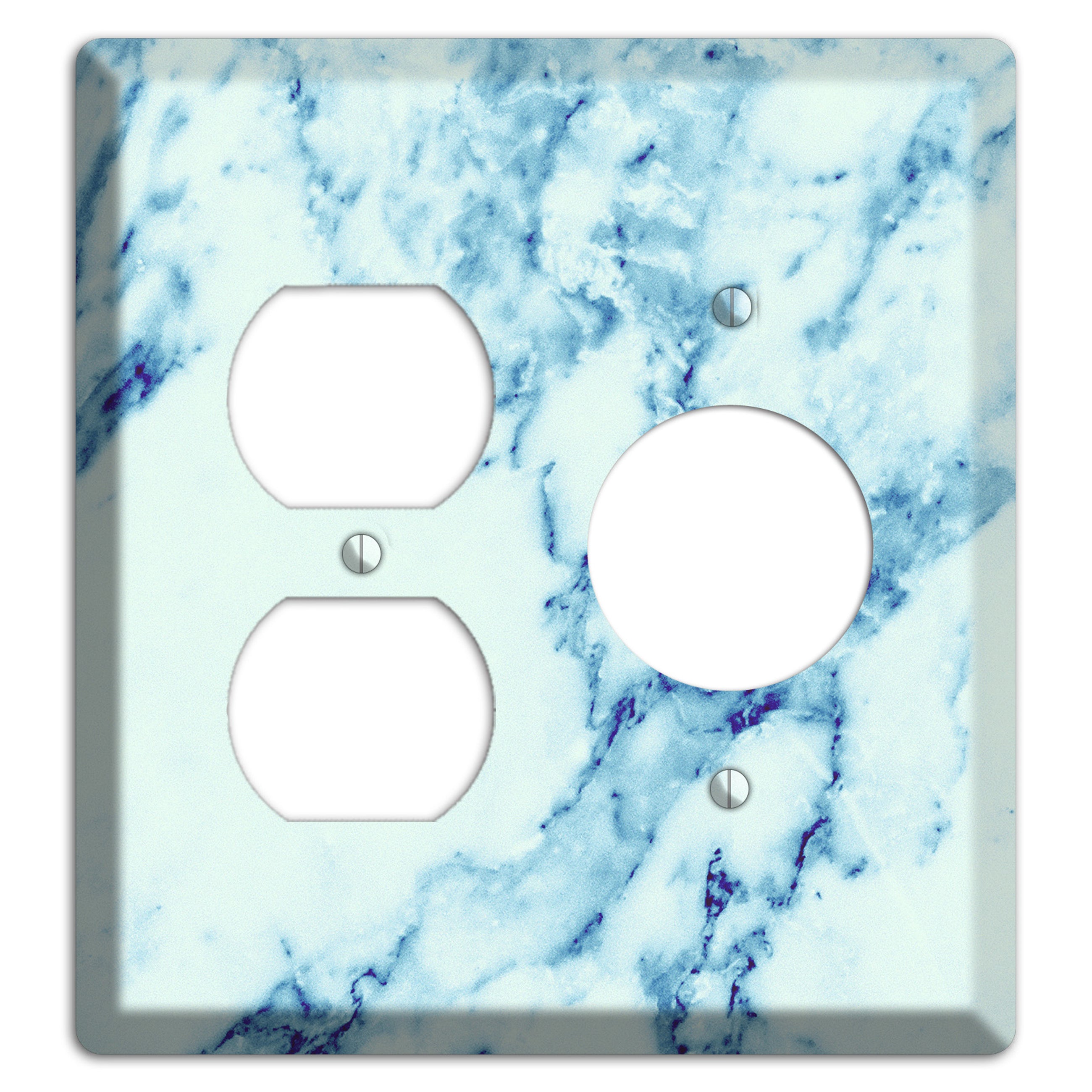 Polar Marble Duplex / Receptacle Wallplate