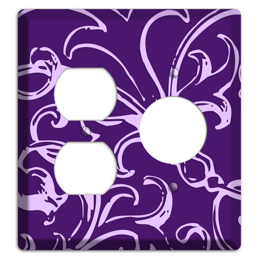 Victorian Purple Duplex / Receptacle Wallplate