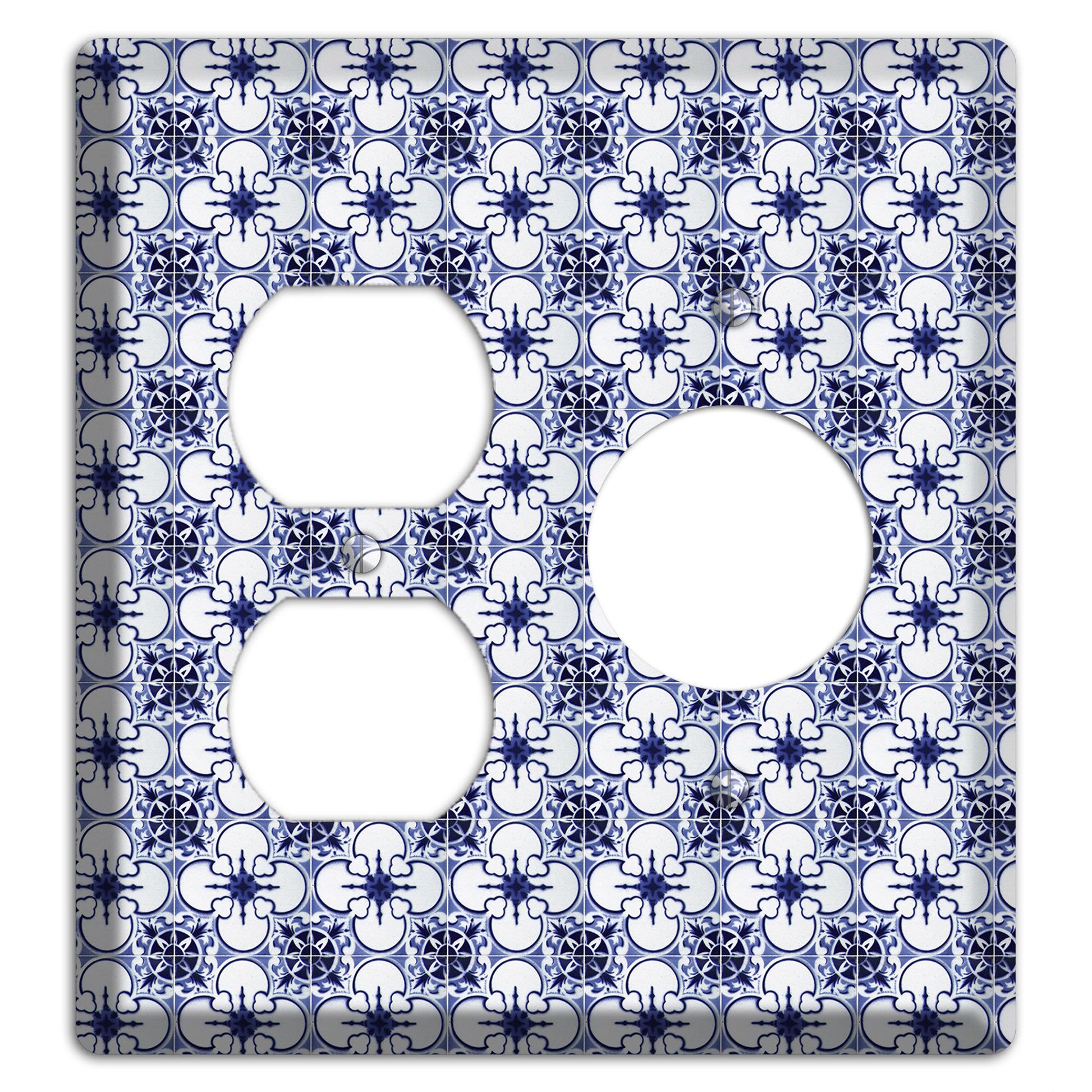 Tavira Tiles 9 Duplex / Receptacle Wallplate