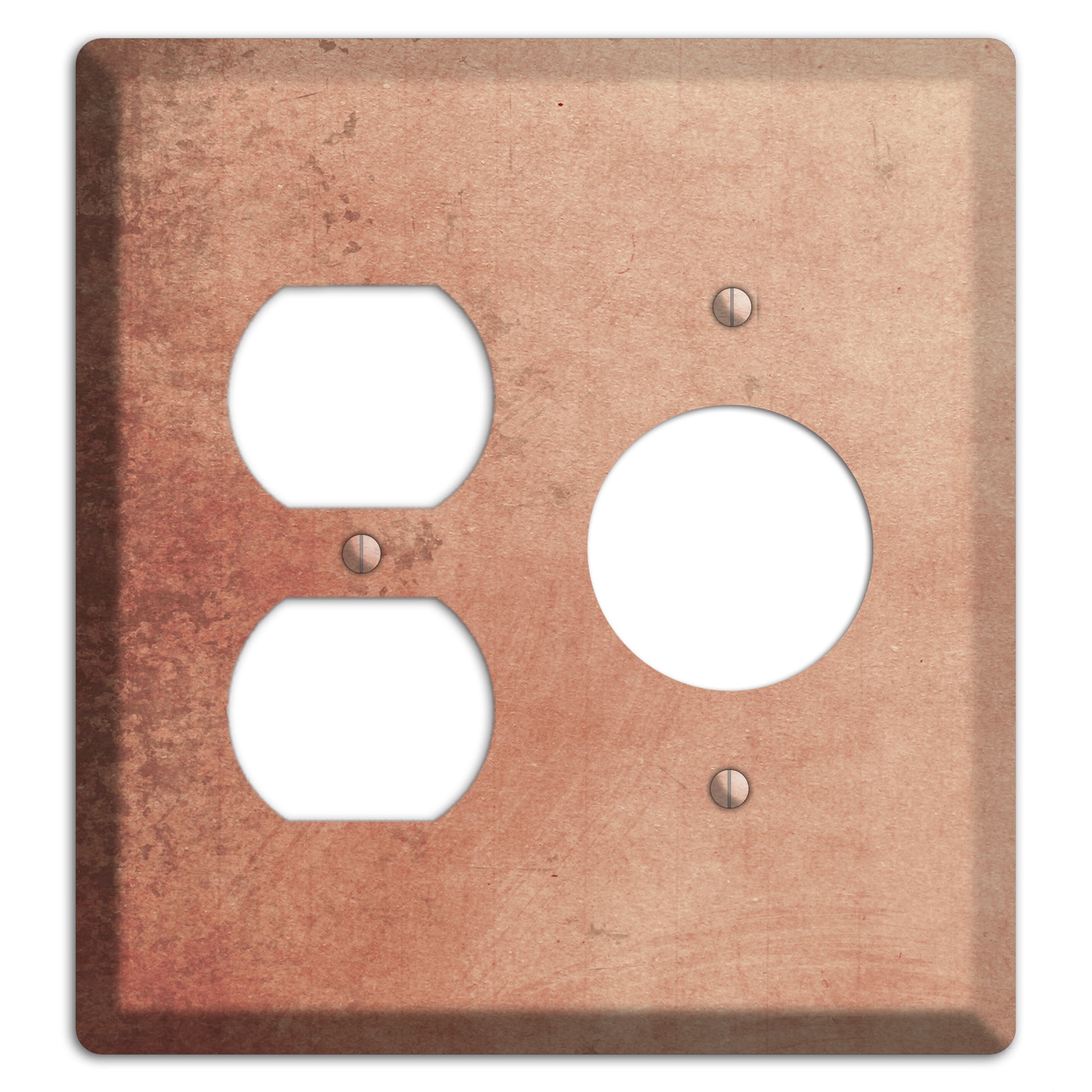 Tan Vintage Grunge Duplex / Receptacle Wallplate