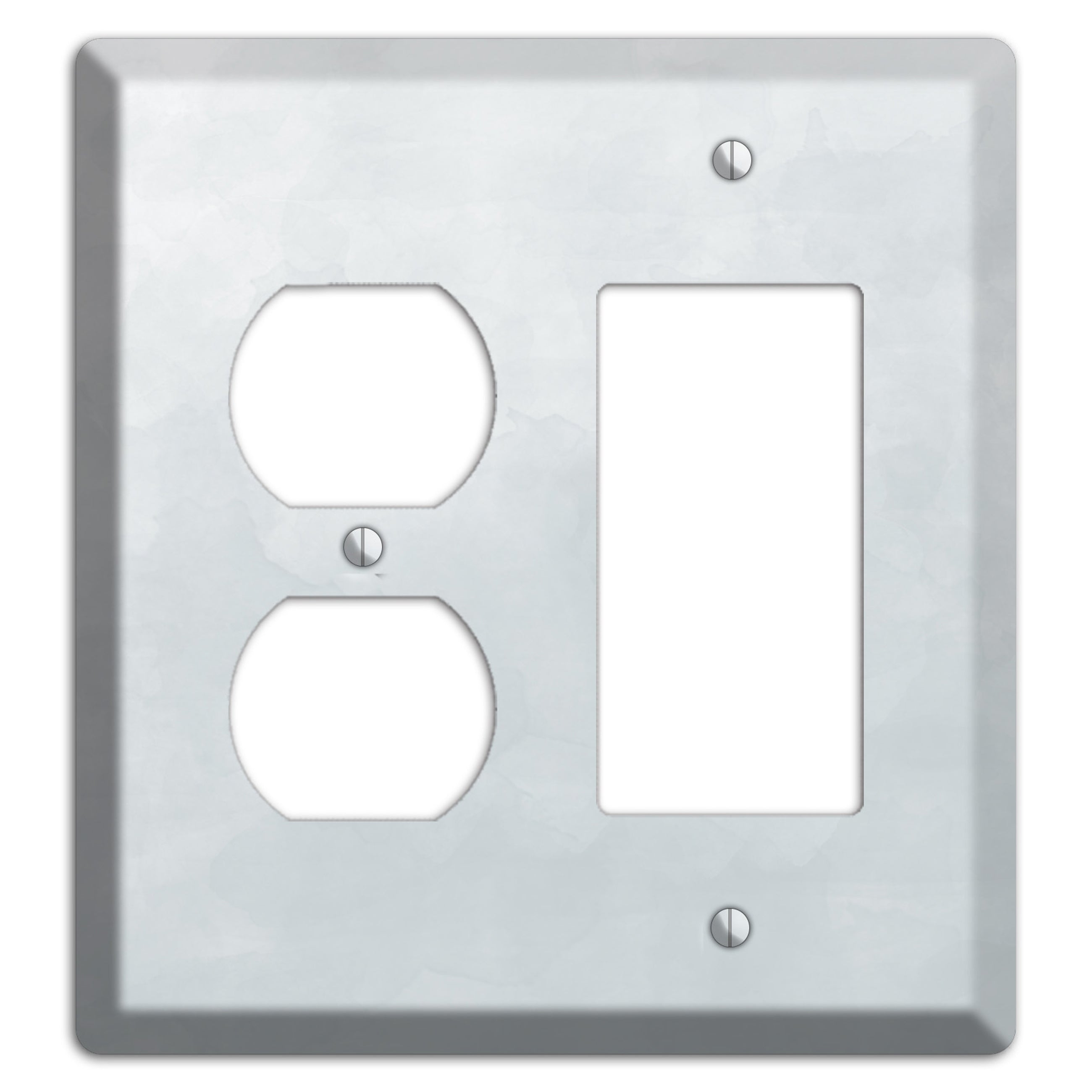 Gray Ombre Duplex / Rocker Wallplate