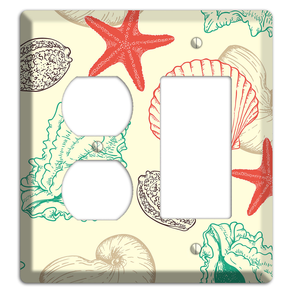 Shells 2 Duplex / Rocker Wallplate