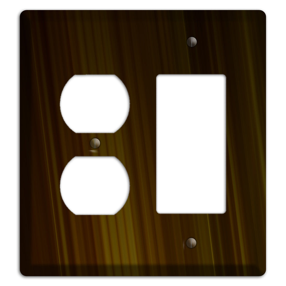 Brown Ray of Light Duplex / Rocker Wallplate