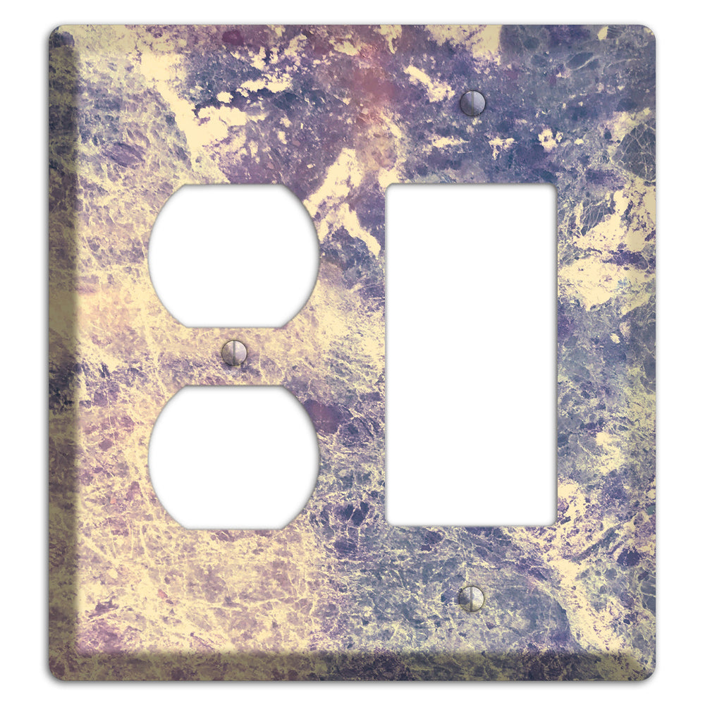 Manatee Marble Duplex / Rocker Wallplate