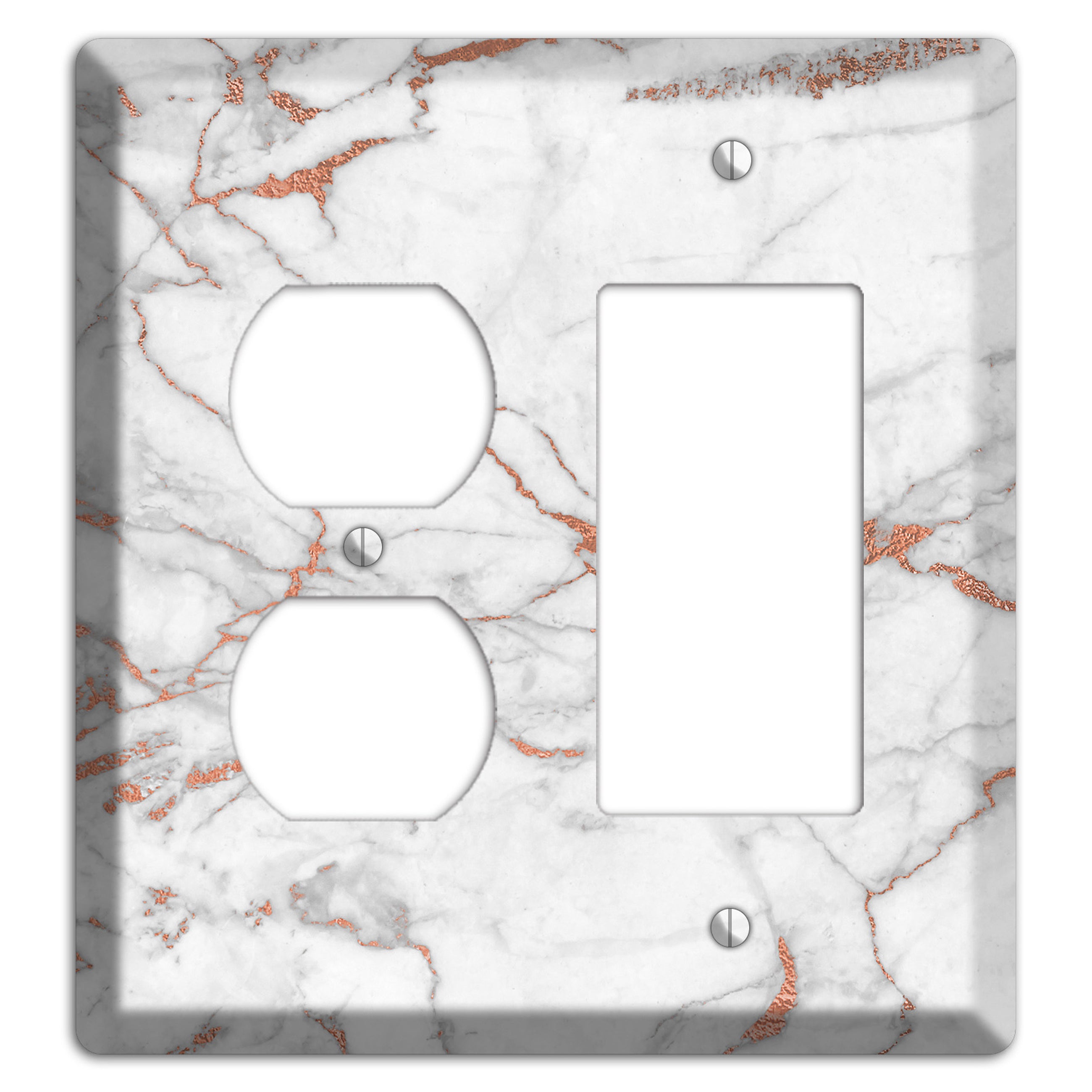 Copperfield Copper Duplex / Rocker Wallplate