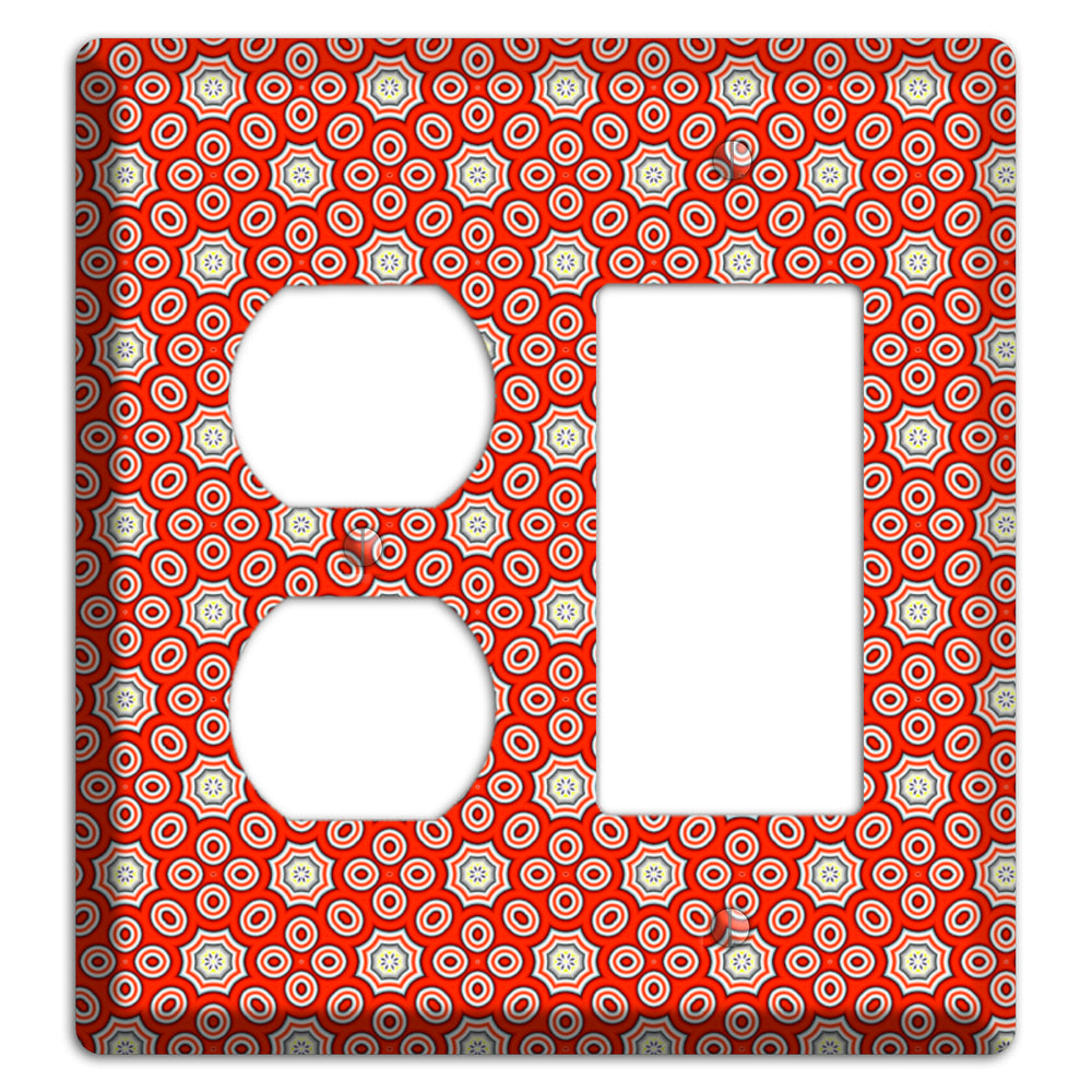 Red Foulard 3 Duplex / Rocker Wallplate