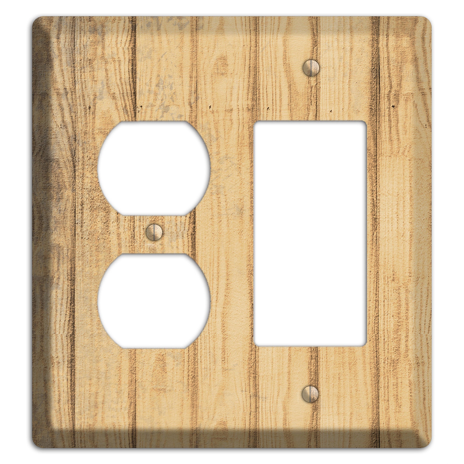 Twine Weathered Wood Duplex / Rocker Wallplate