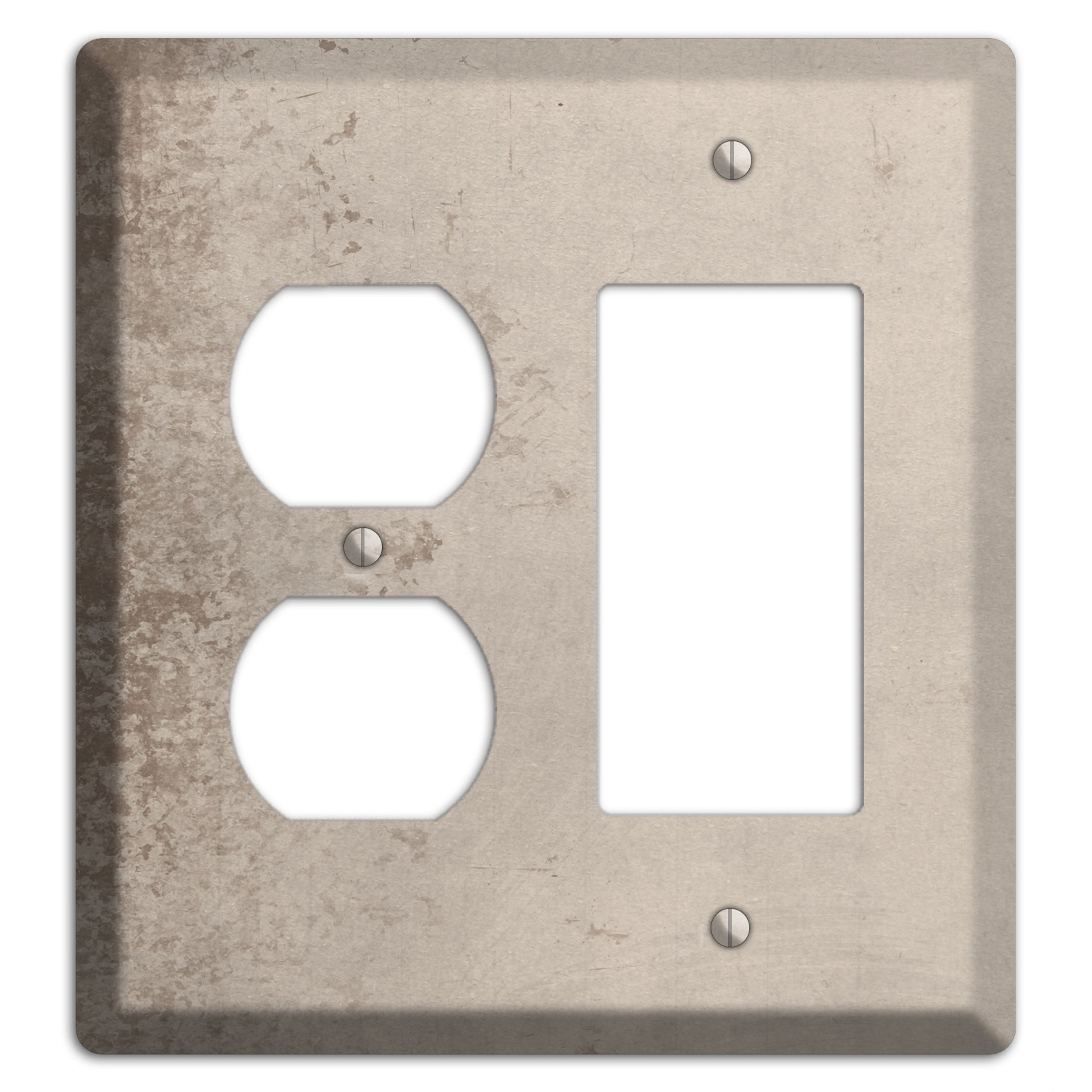 Sisal Vintage Grunge Duplex / Rocker Wallplate