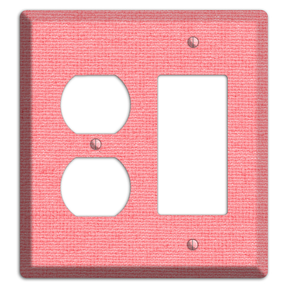 Sweet Pink Soft Coral Duplex / Rocker Wallplate