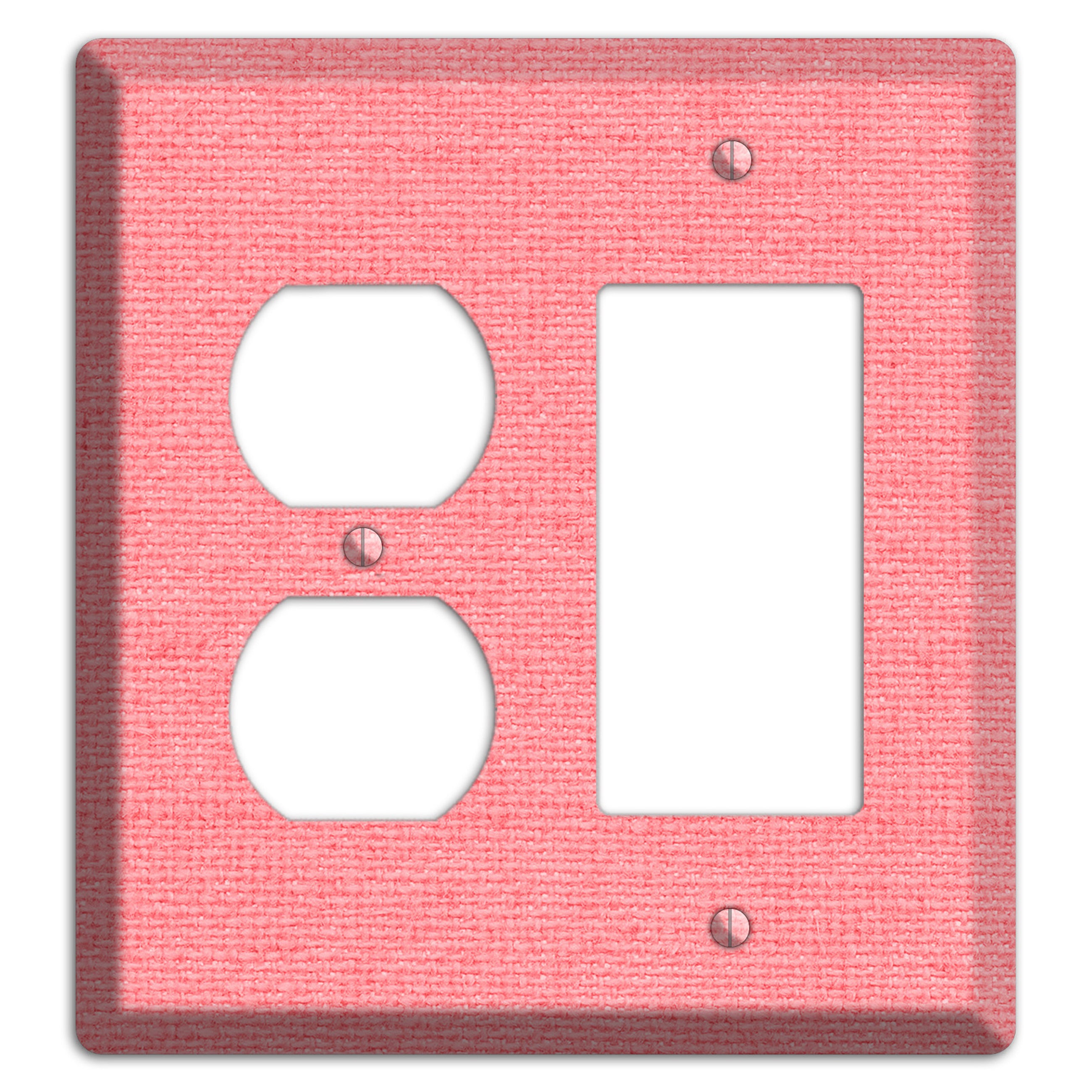 Sweet Pink Soft Coral Duplex / Rocker Wallplate