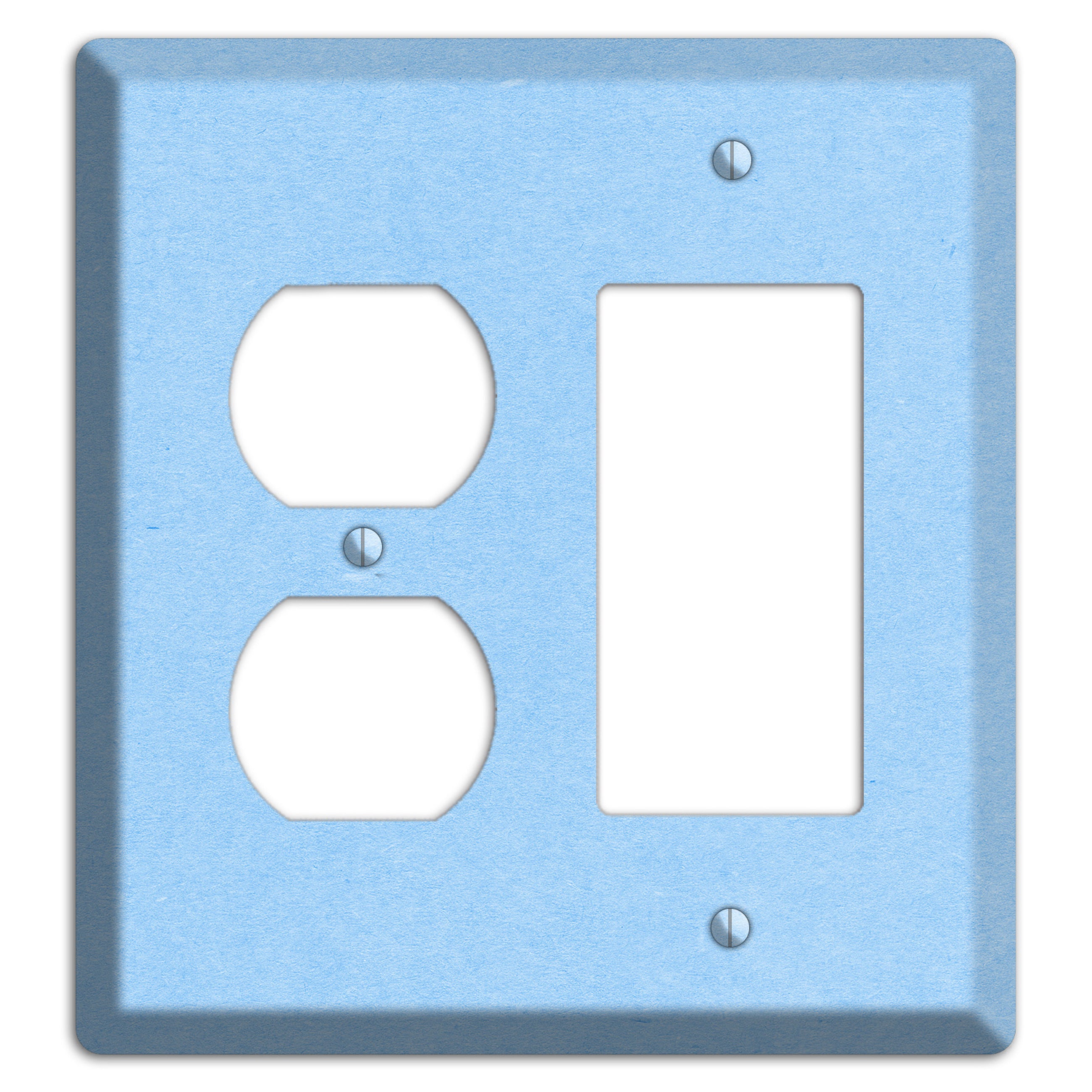 Light Sky Blue Kraft Duplex / Rocker Wallplate