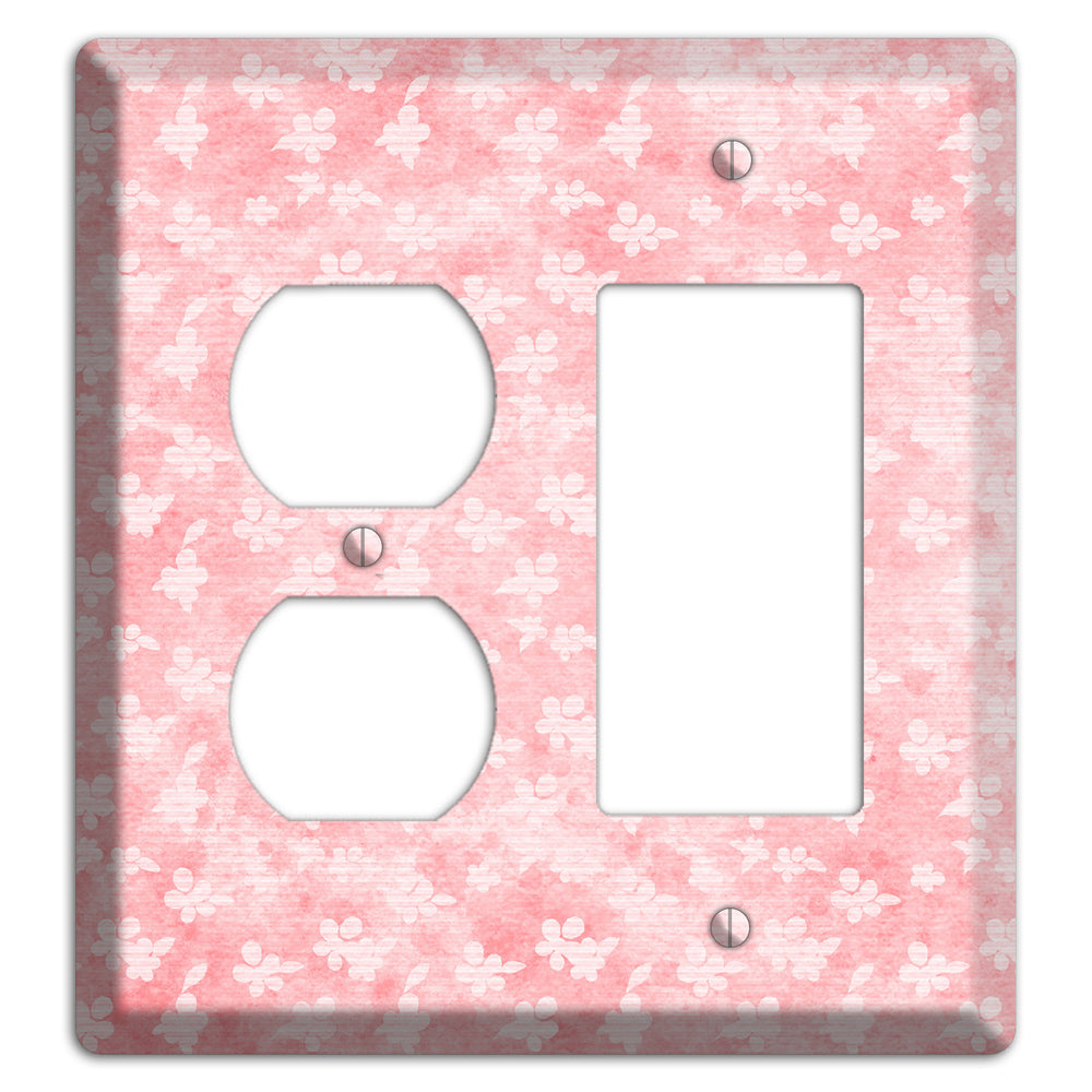 Abbey Soft Coral Duplex / Rocker Wallplate