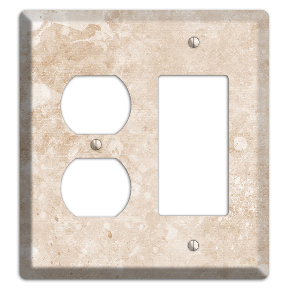 Logan Whimsical Damask Duplex / Rocker Wallplate