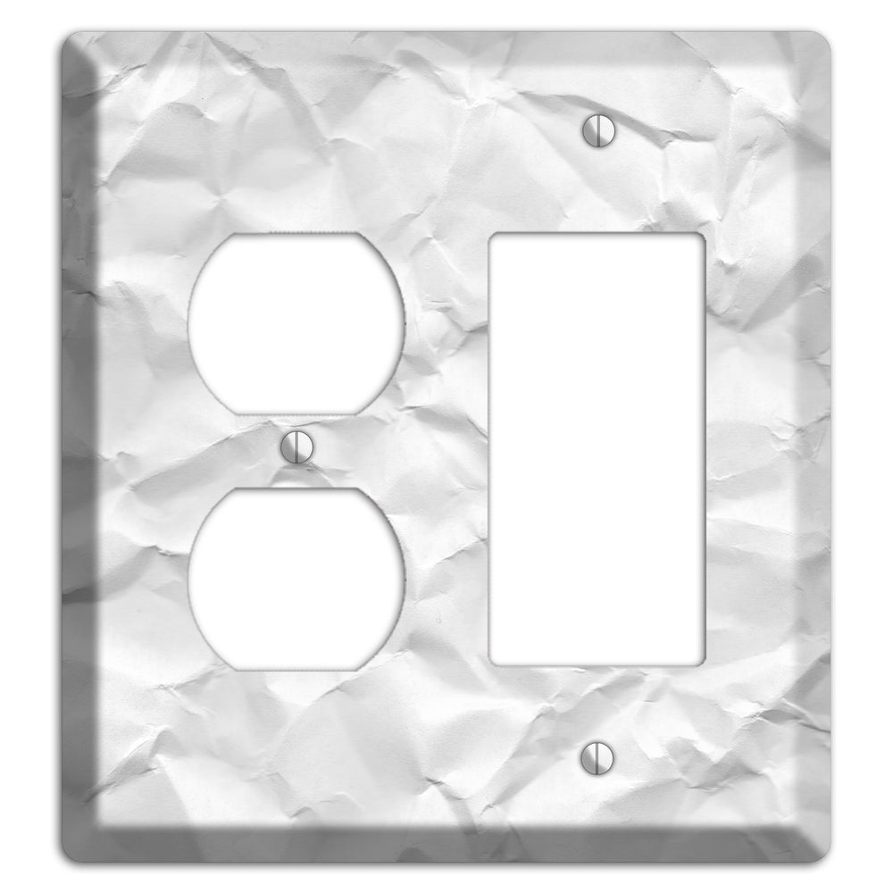 Alto Crinkled Paper Duplex / Rocker Wallplate
