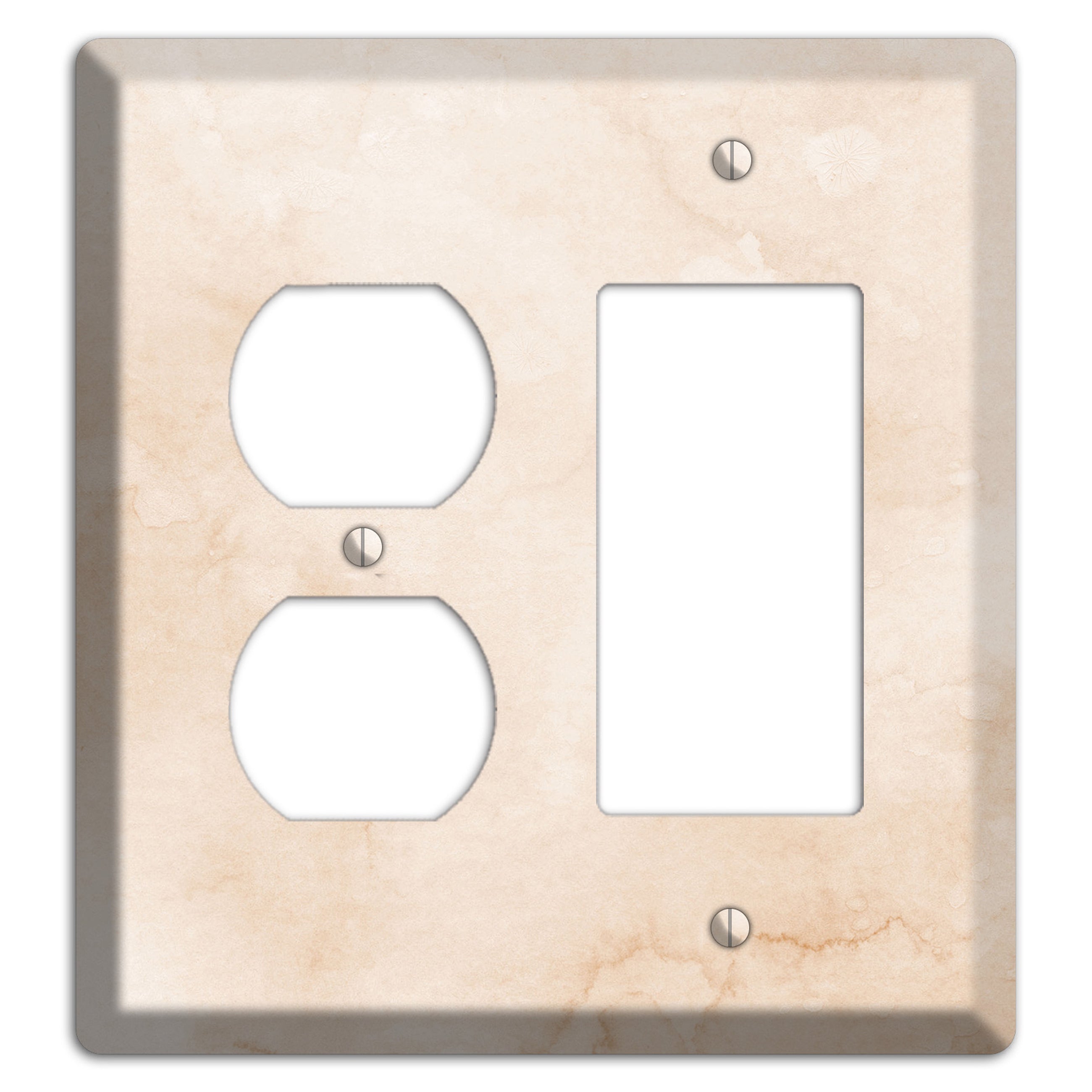 Janna Neutral Texture Duplex / Rocker Wallplate