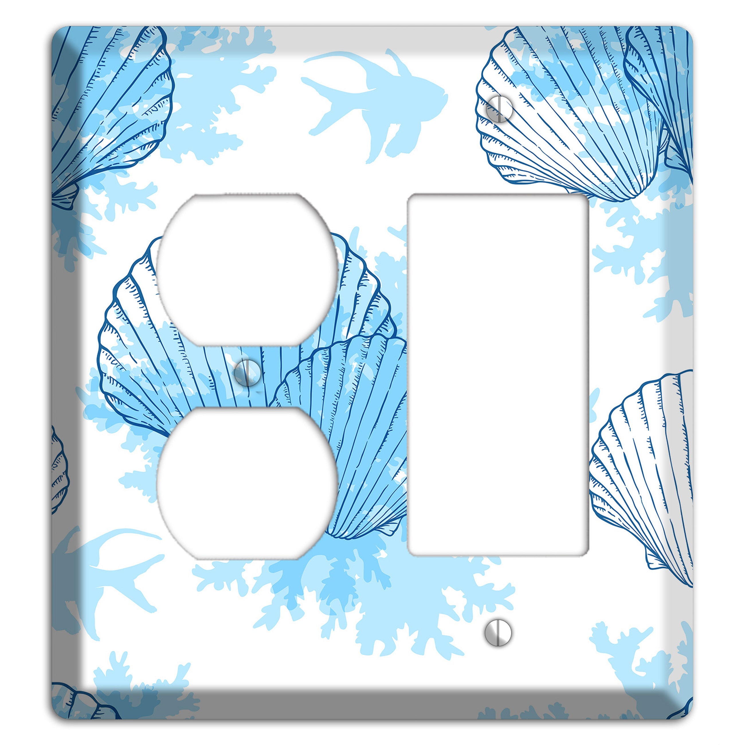 Shells 1 Duplex / Rocker Wallplate