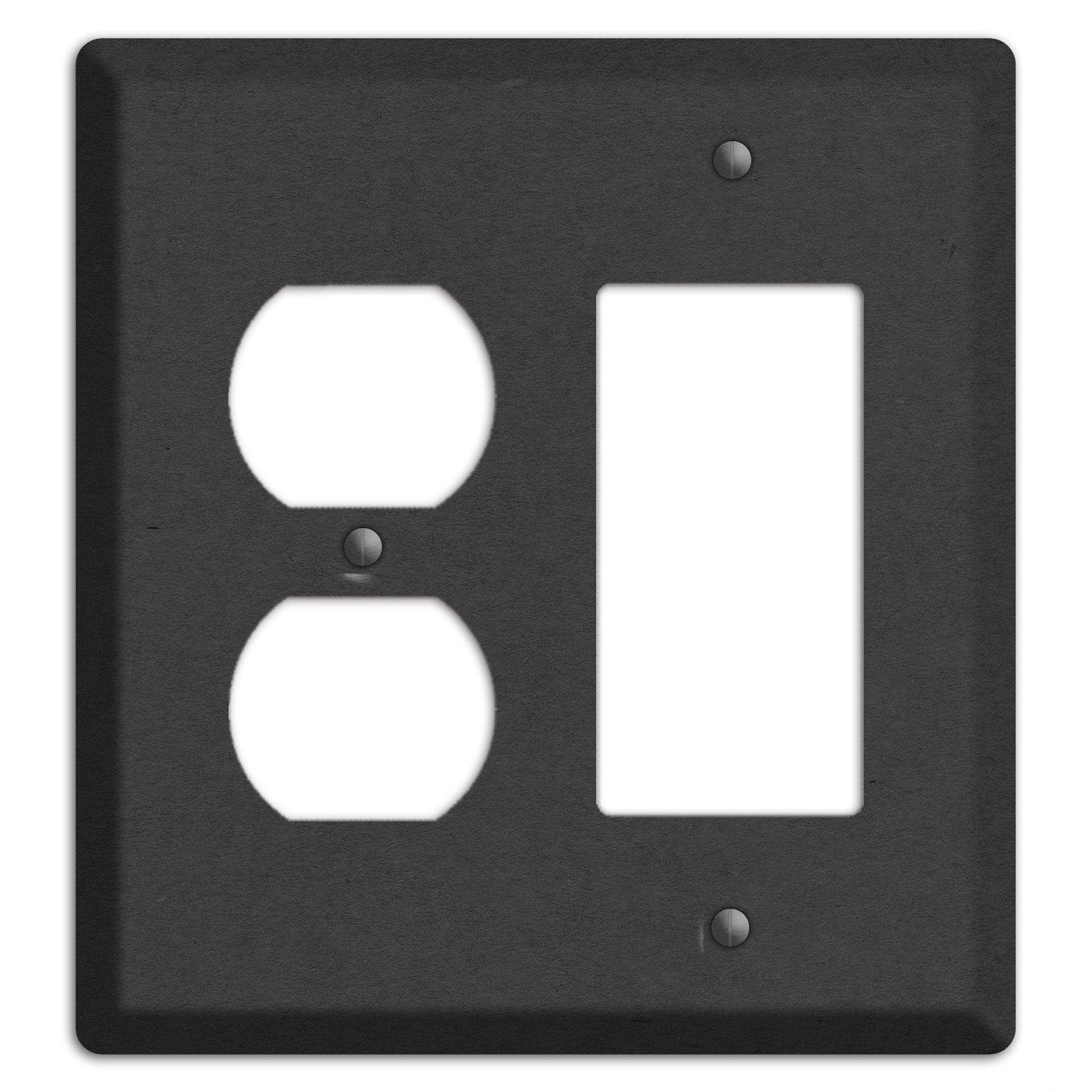 Charcoal Kraft Duplex / Rocker Wallplate