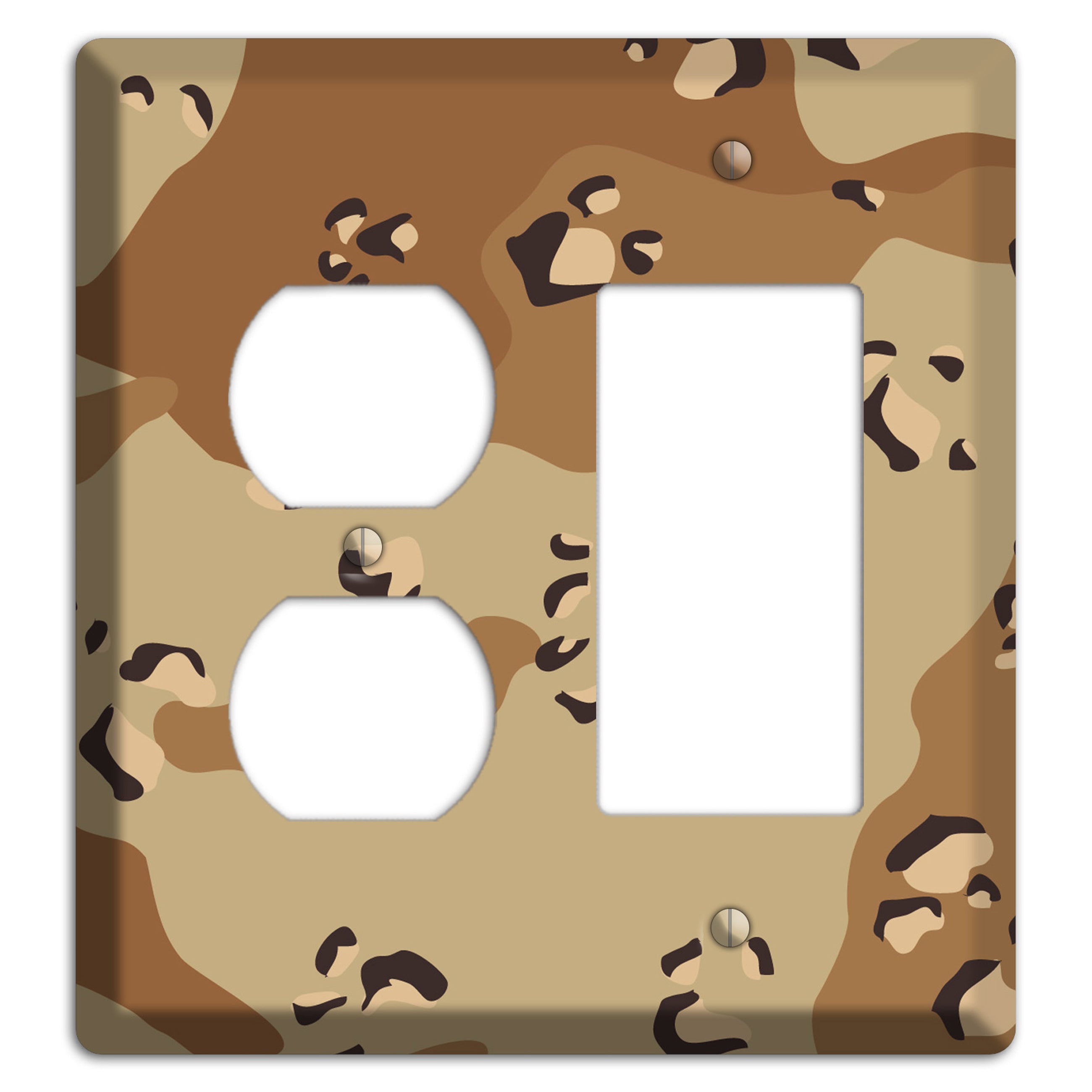 Desert Camo Duplex / Rocker Wallplate