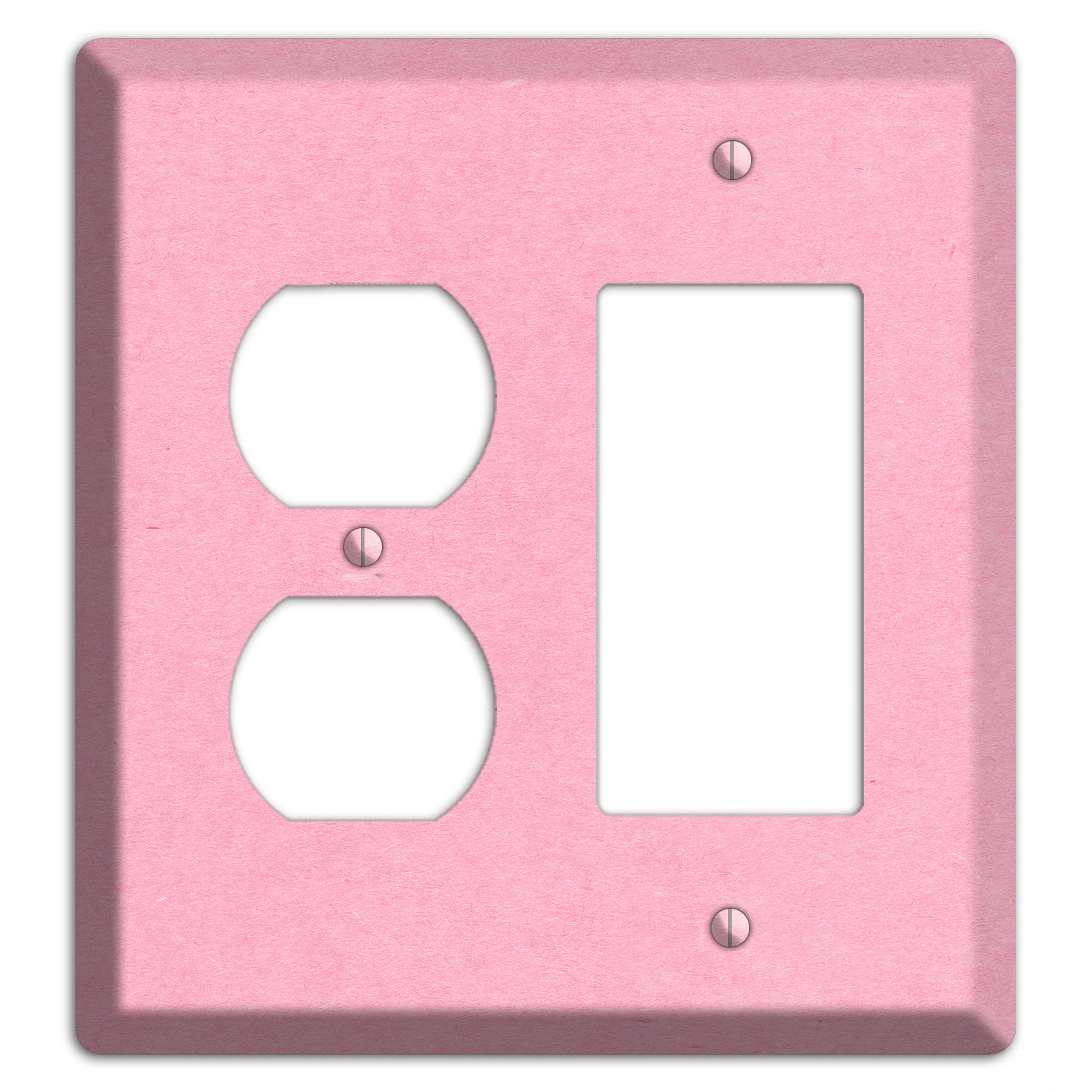 Lavender Pink Kraft Duplex / Rocker Wallplate