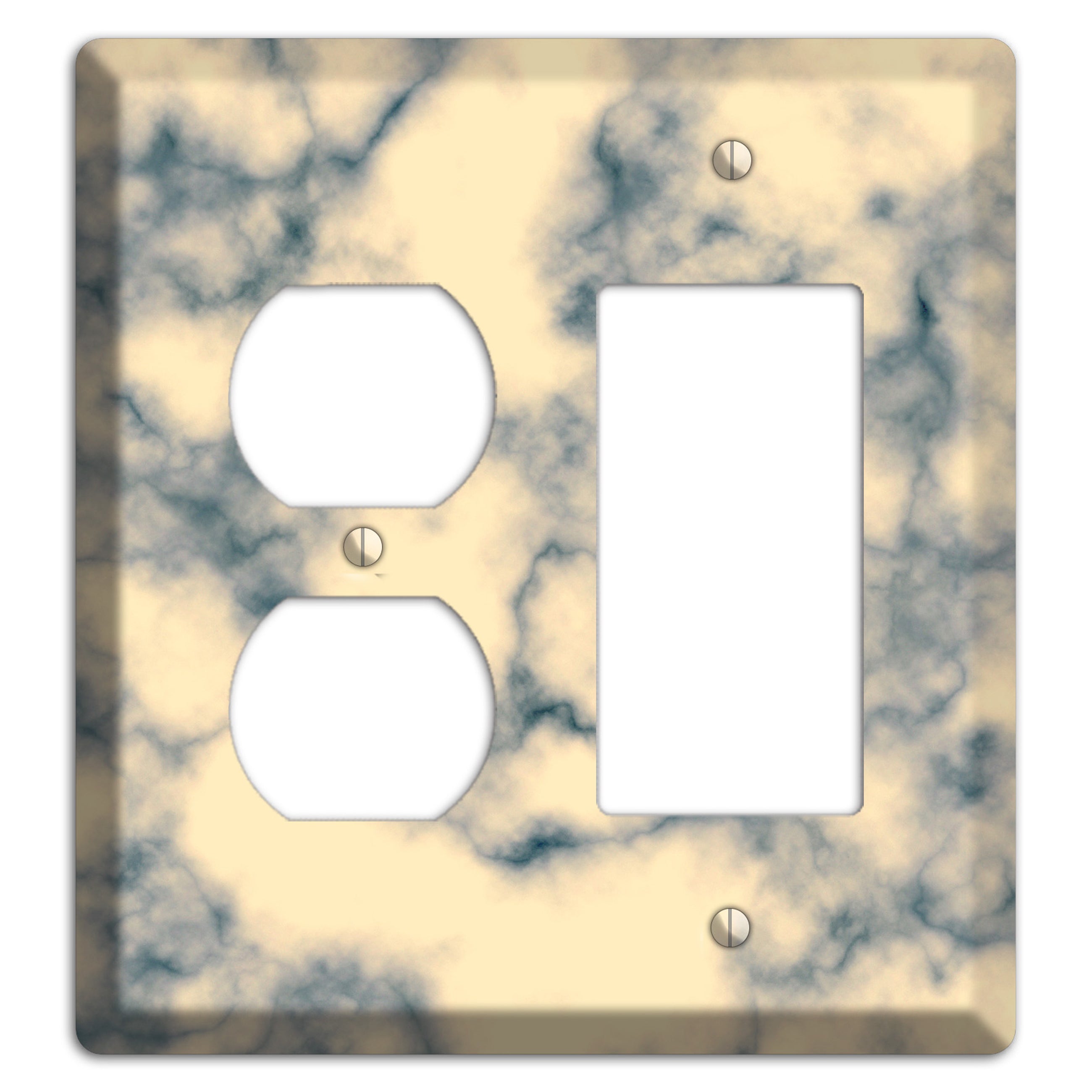 Mantle Marble Duplex / Rocker Wallplate