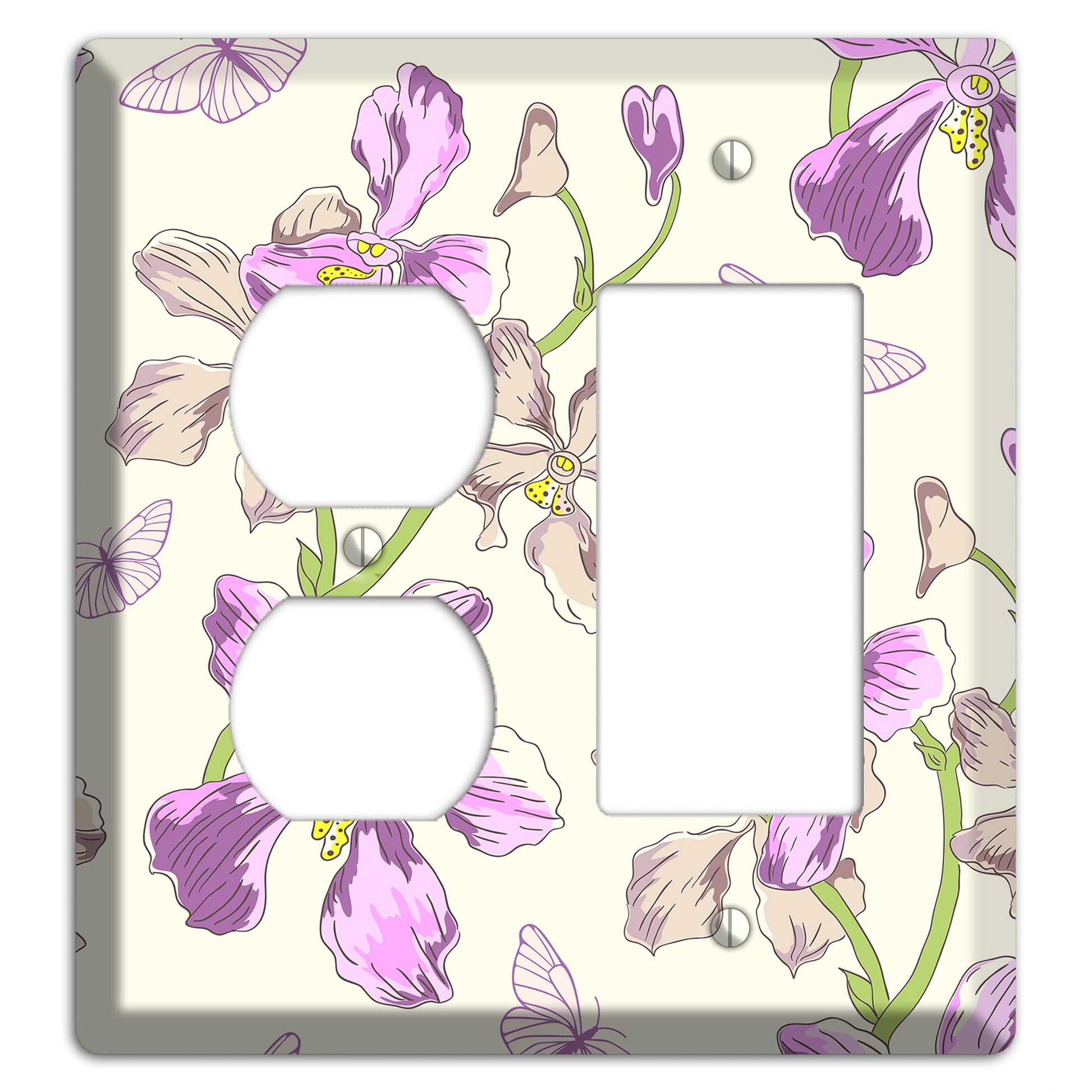 Orchid Duplex / Rocker Wallplate
