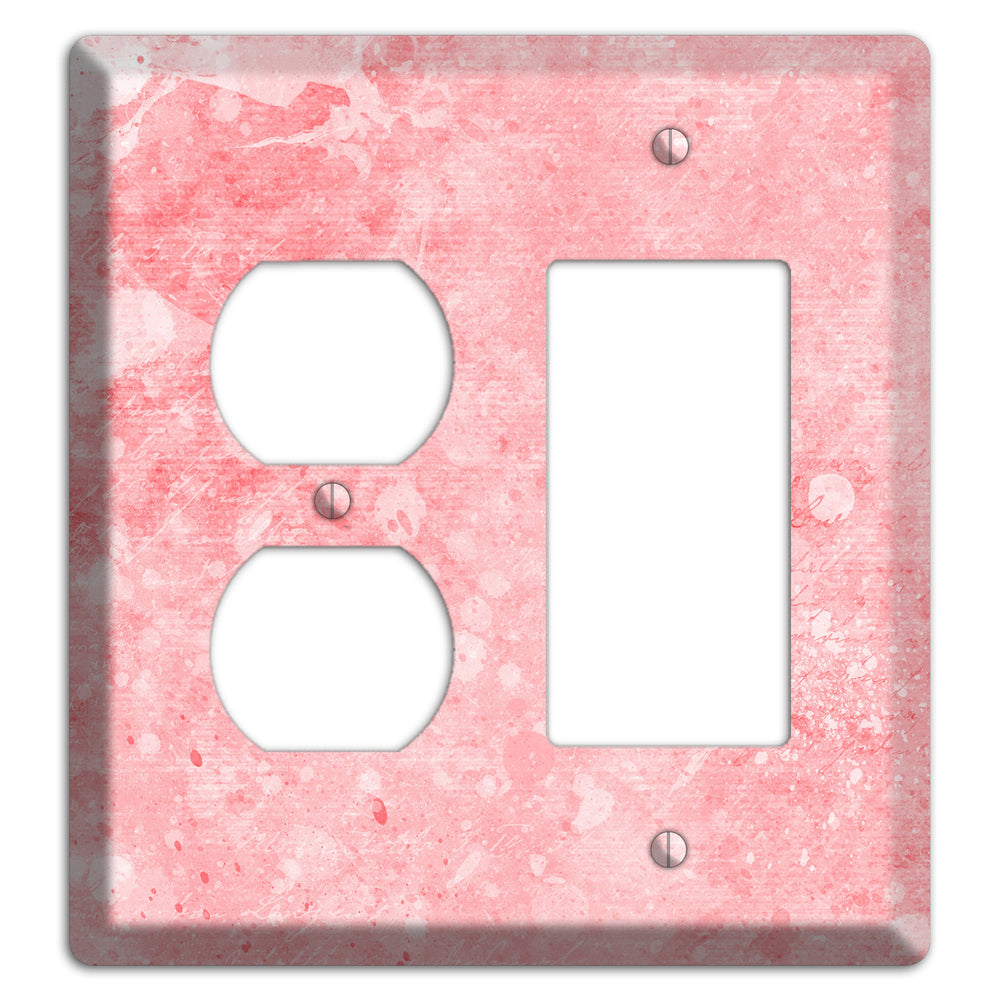 Rose Fog Soft Coral Duplex / Rocker Wallplate