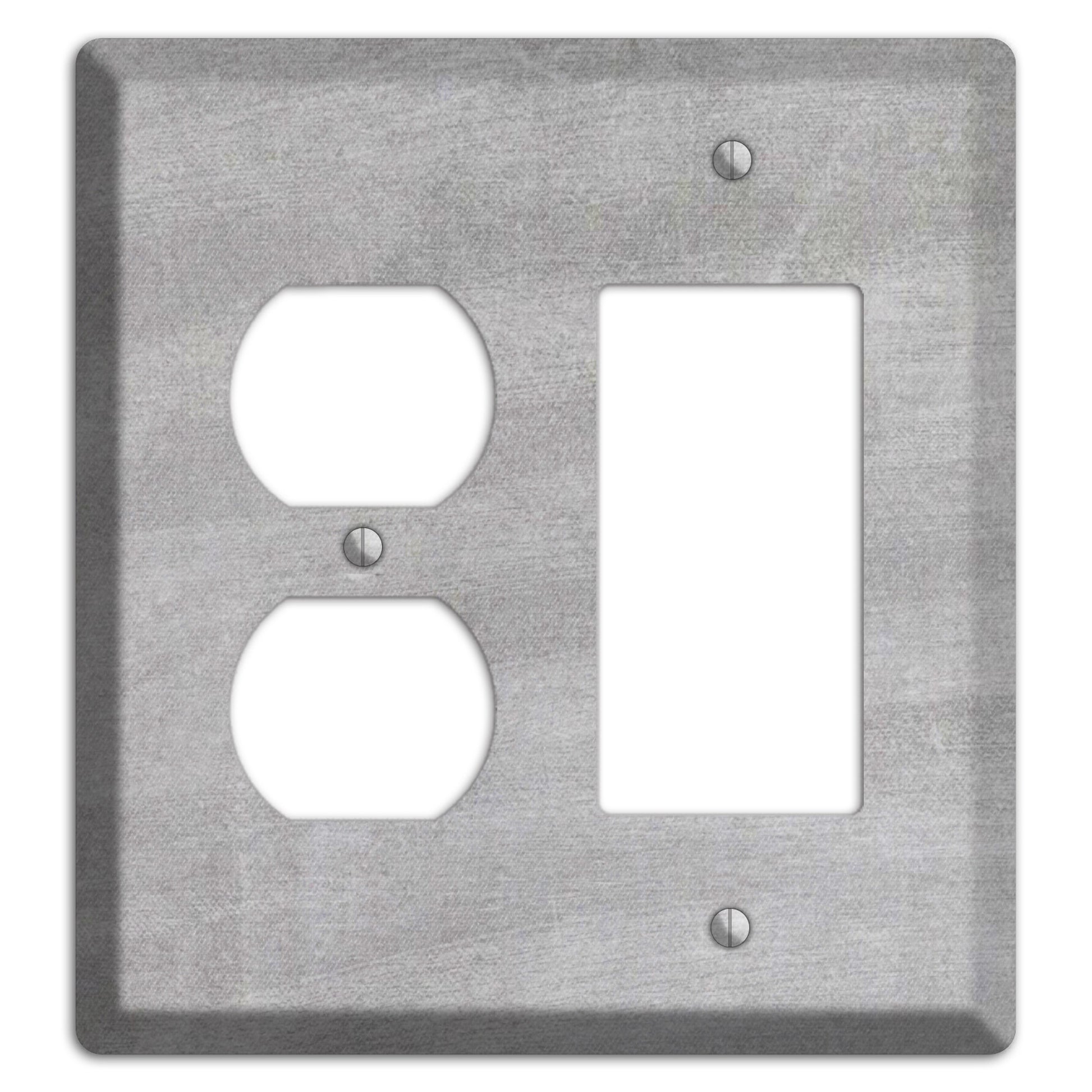 Chalk Light Grey Duplex / Rocker Wallplate