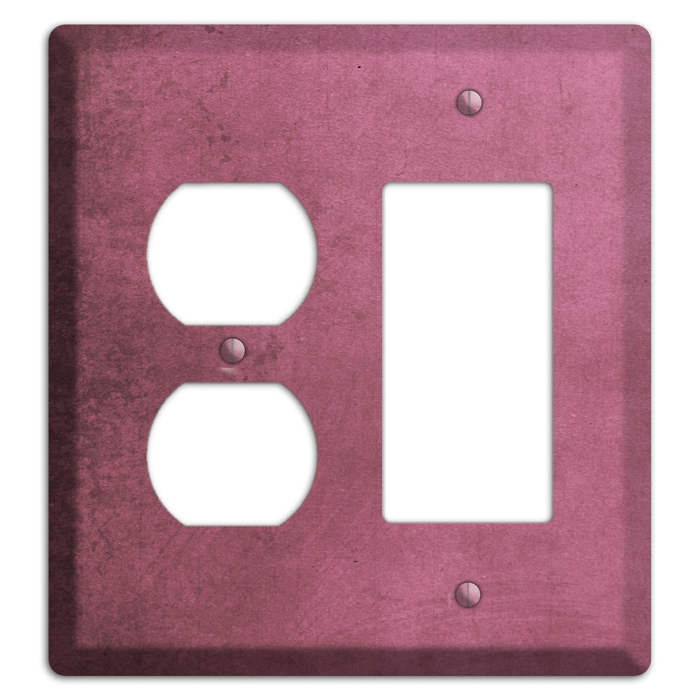 Coral Tree Vintage Grunge Duplex / Rocker Wallplate