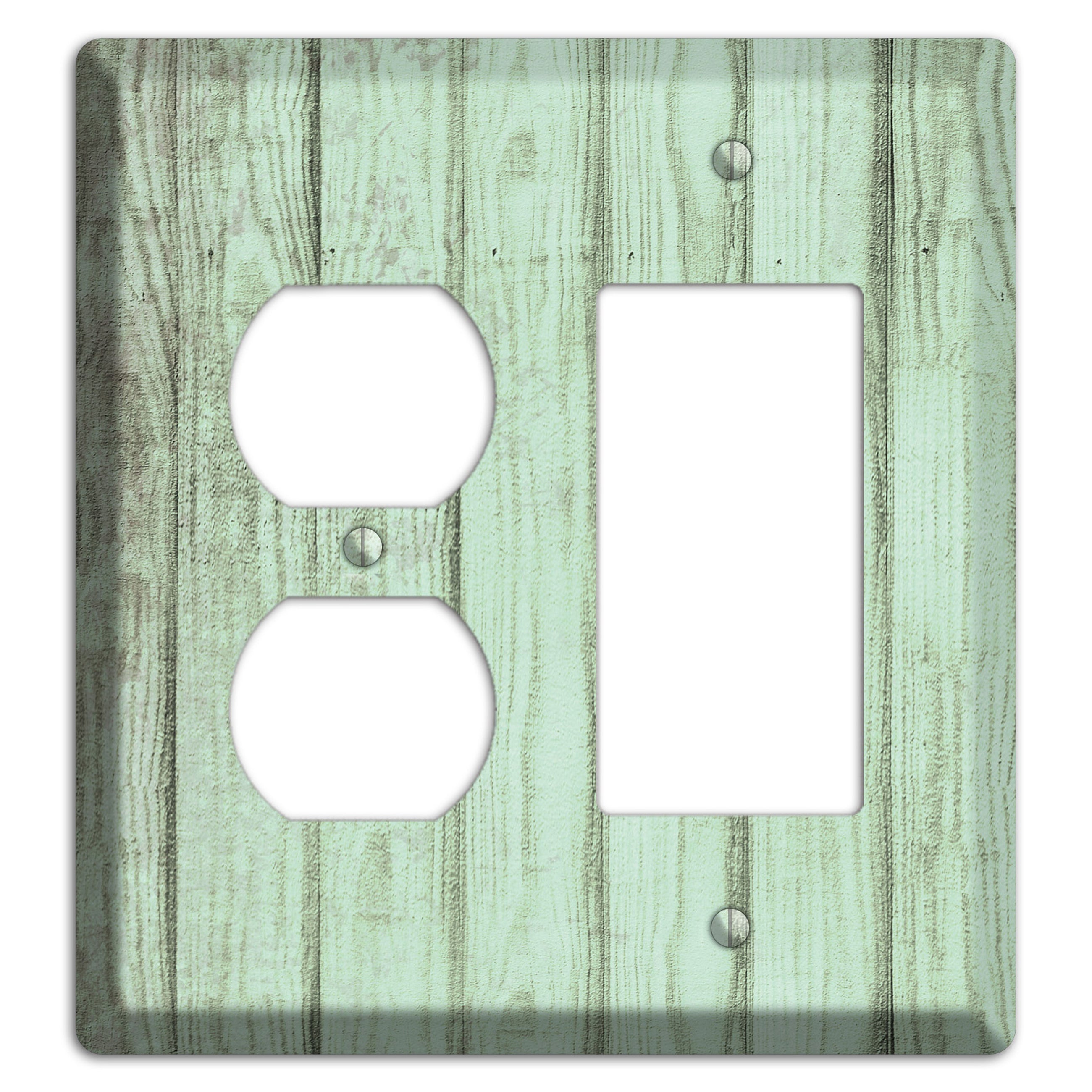 Norway Weathered Wood Duplex / Rocker Wallplate