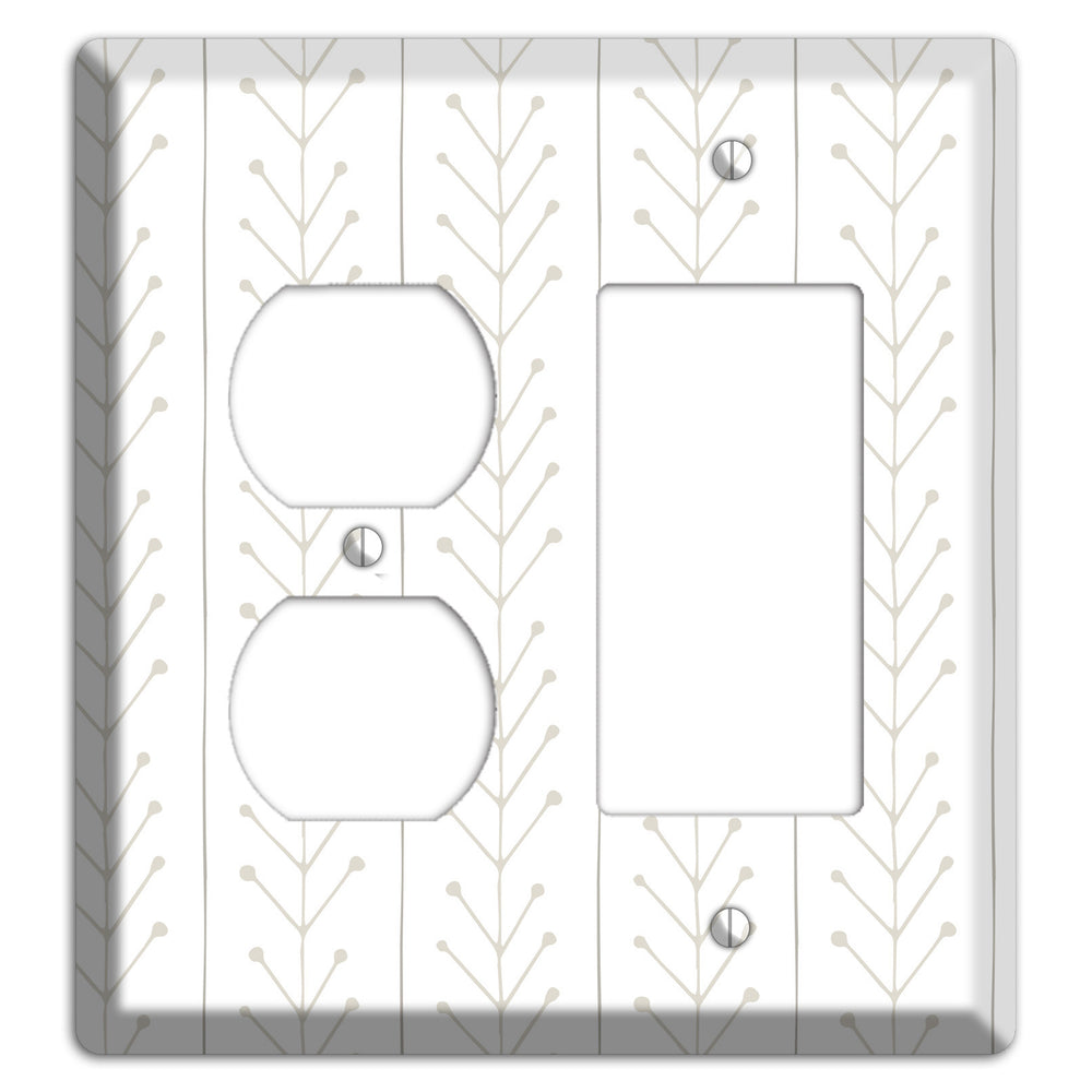 Simple Scandanavian Style F Duplex / Rocker Wallplate