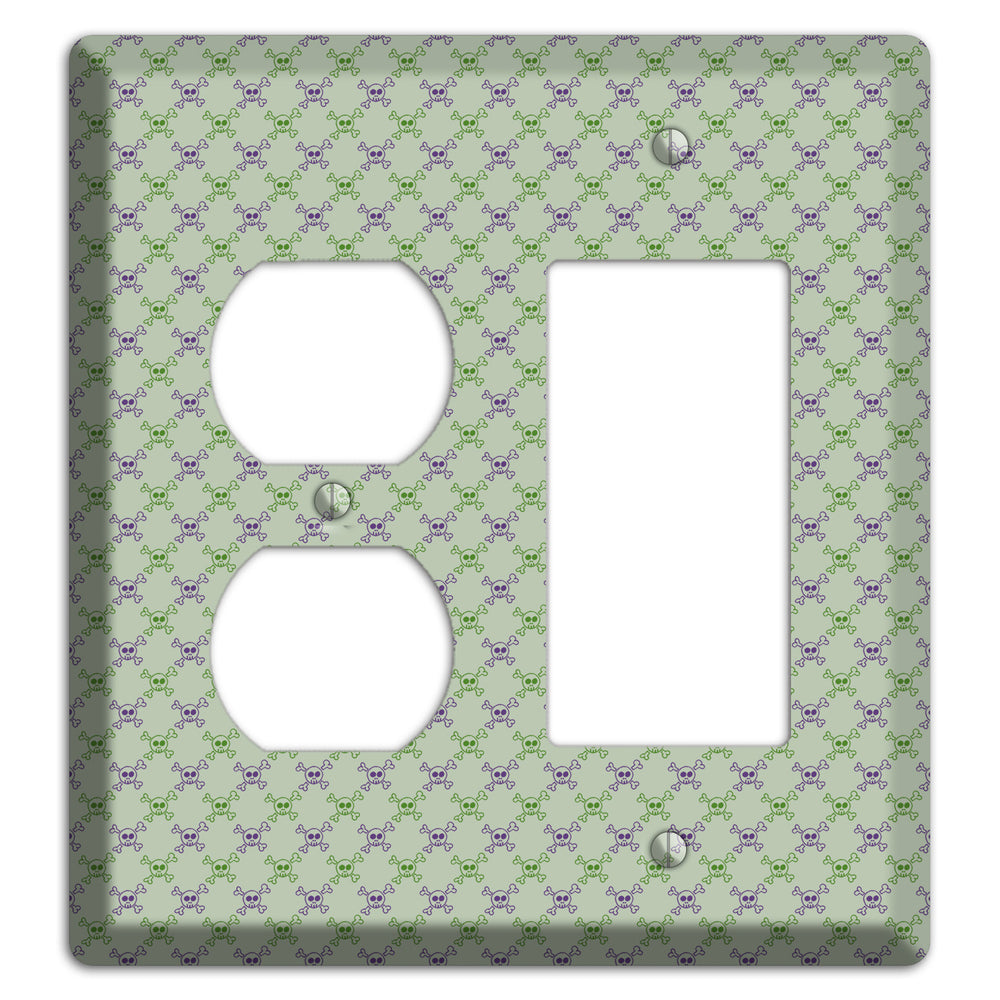 Pink and White Hearts Duplex / Rocker Wallplate